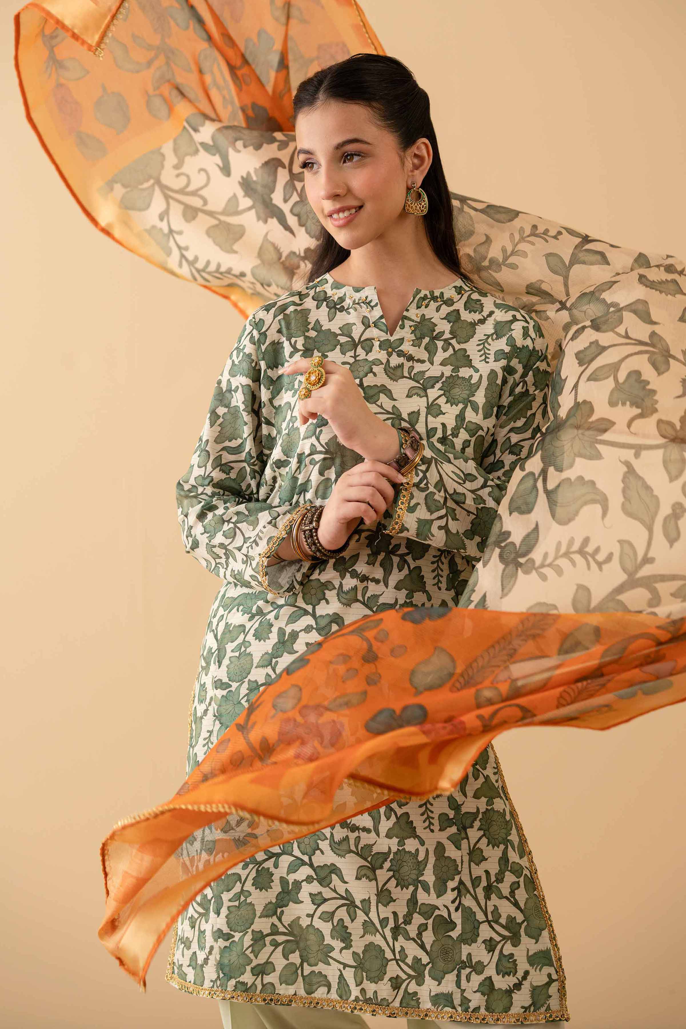 3 Piece - Printed Suit - PE25-217
