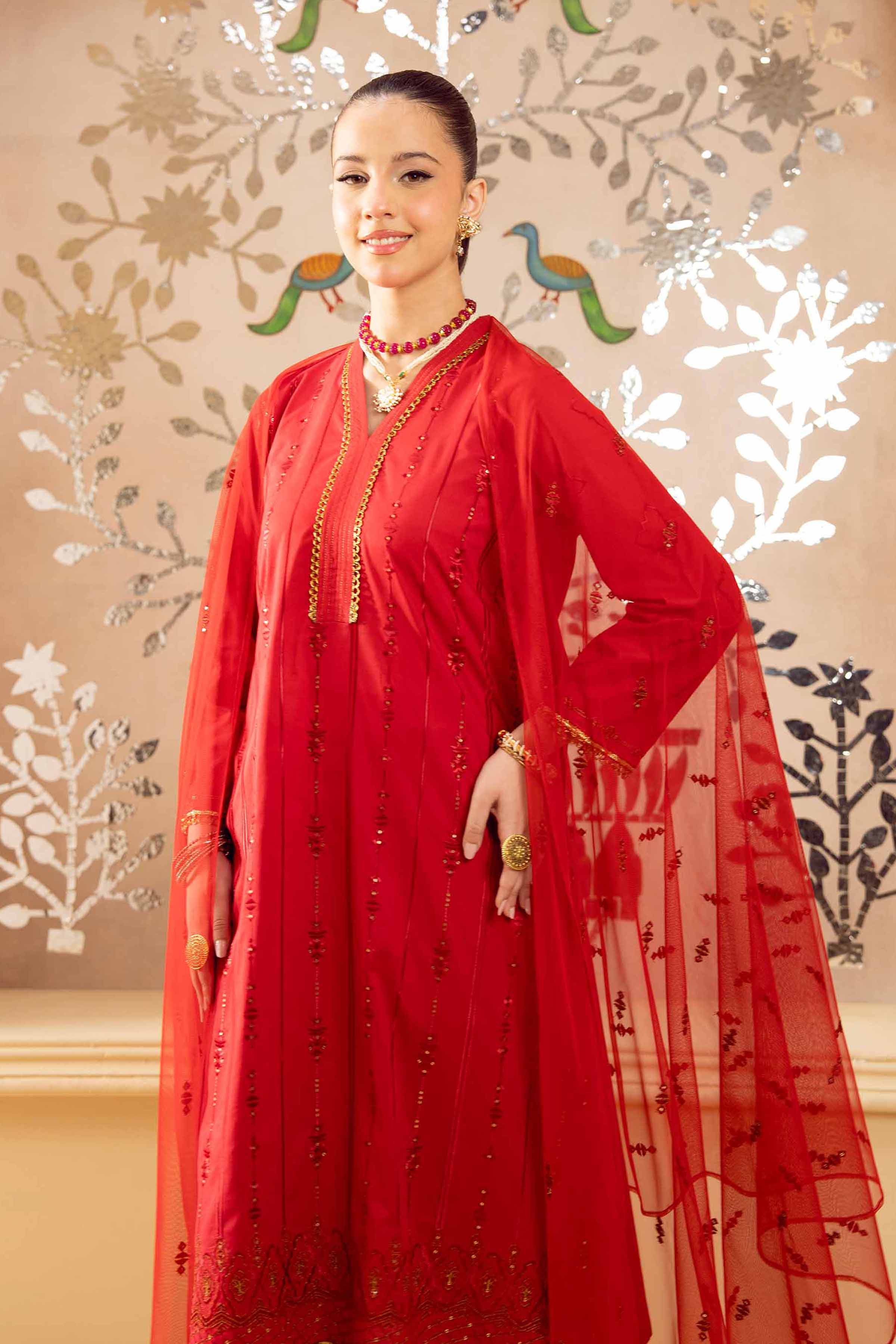 3 Piece - Embroidered Suit - PE25-234