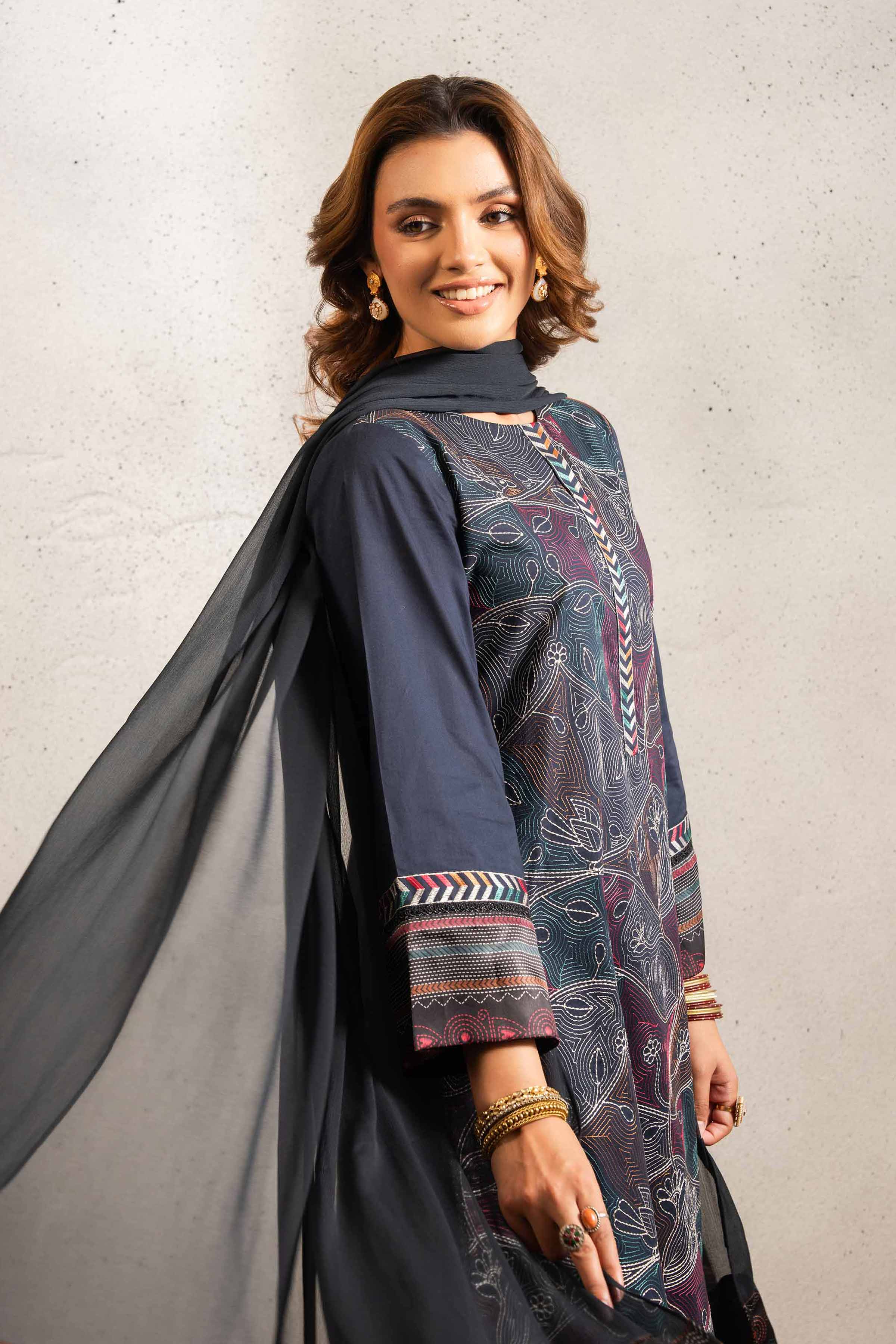 3 Piece - Printed Suit - PE25-240