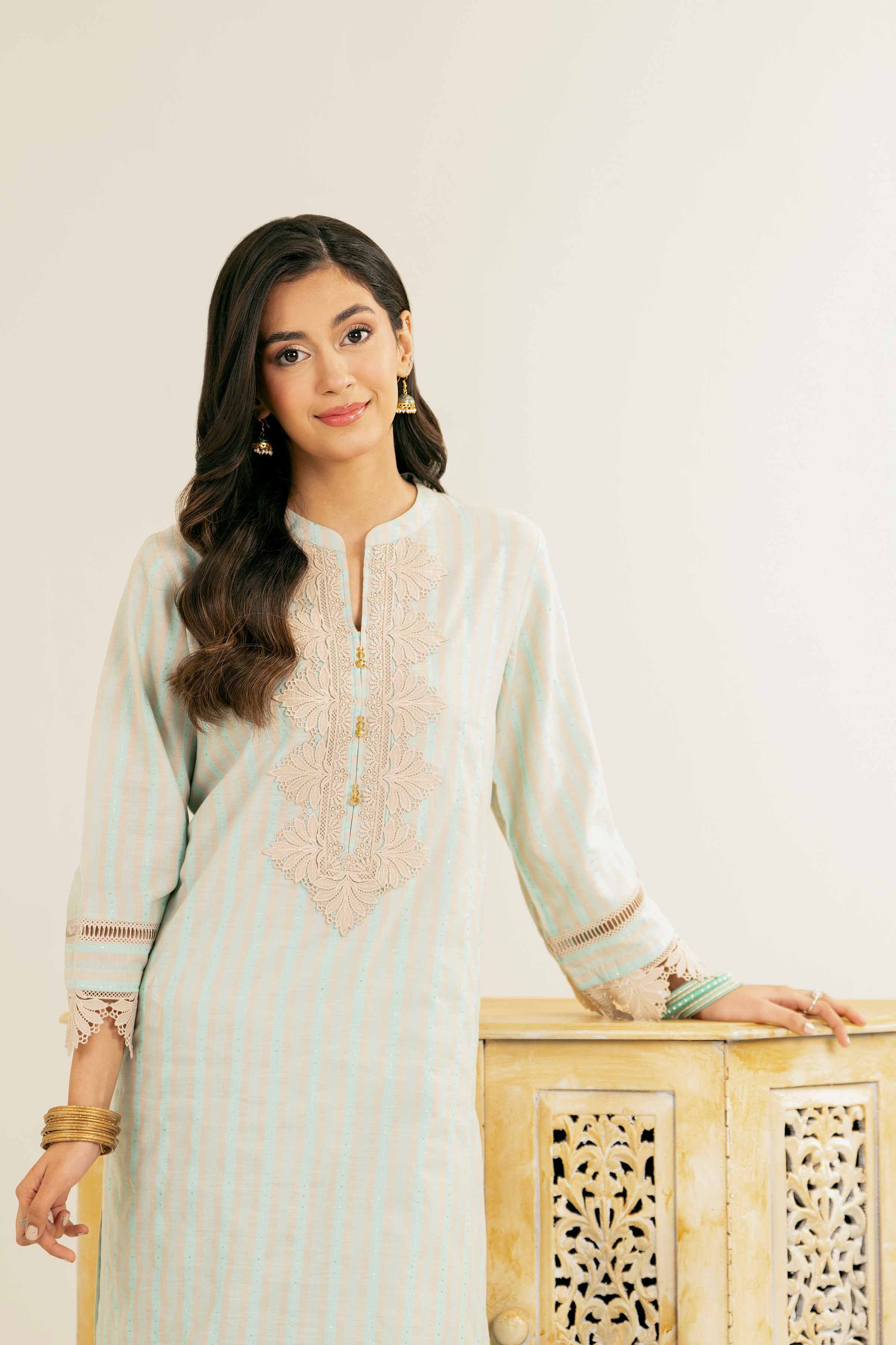2 Piece - Embroidered Suit - PE25-26 - Image 7