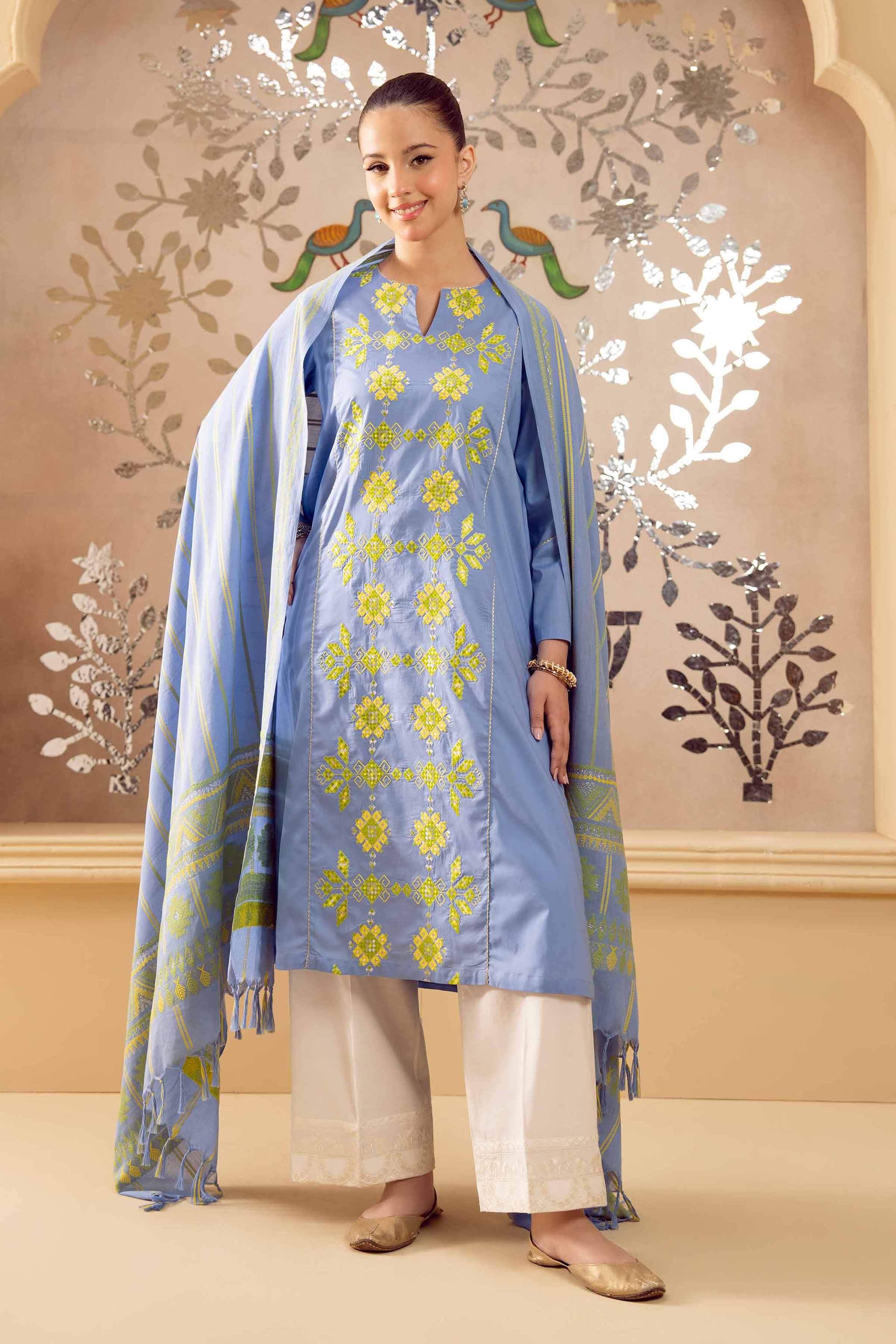 2 Piece - Embroidered Suit - PE25-292 - Image 2