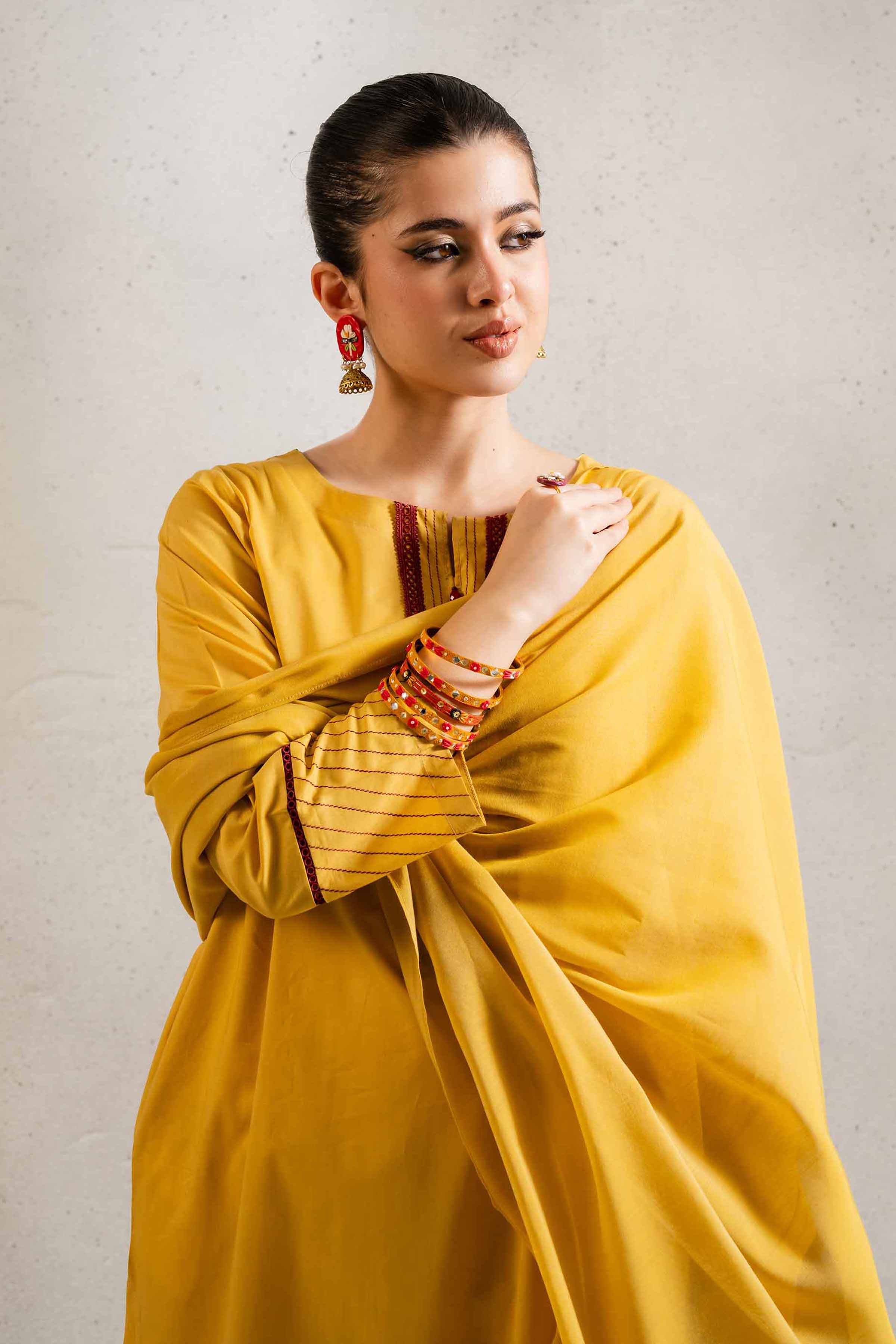 3 Piece - Embroidered Suit - PE25-318 - Image 2