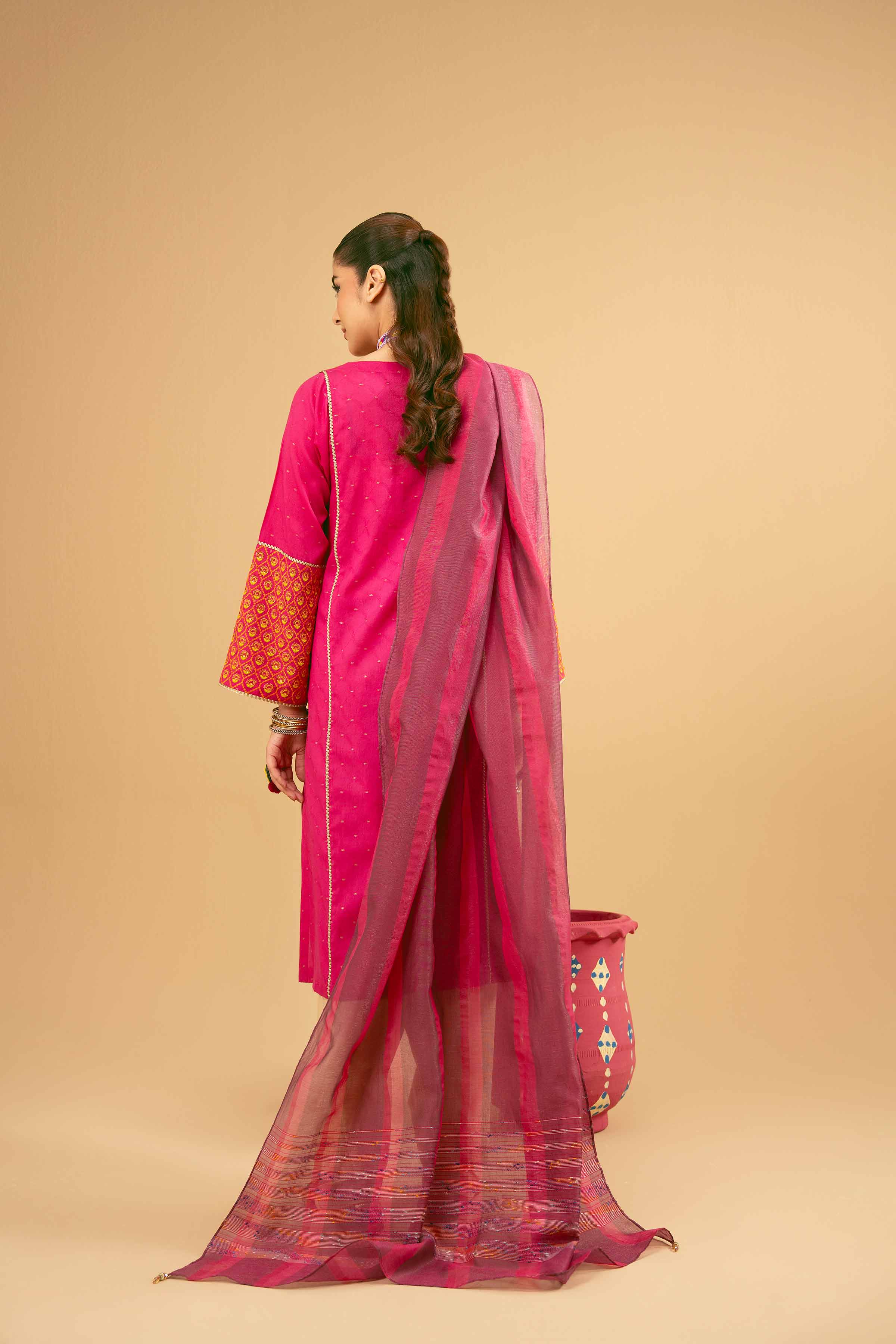2 Piece - Embroidered Suit - PE25-361 - Image 4
