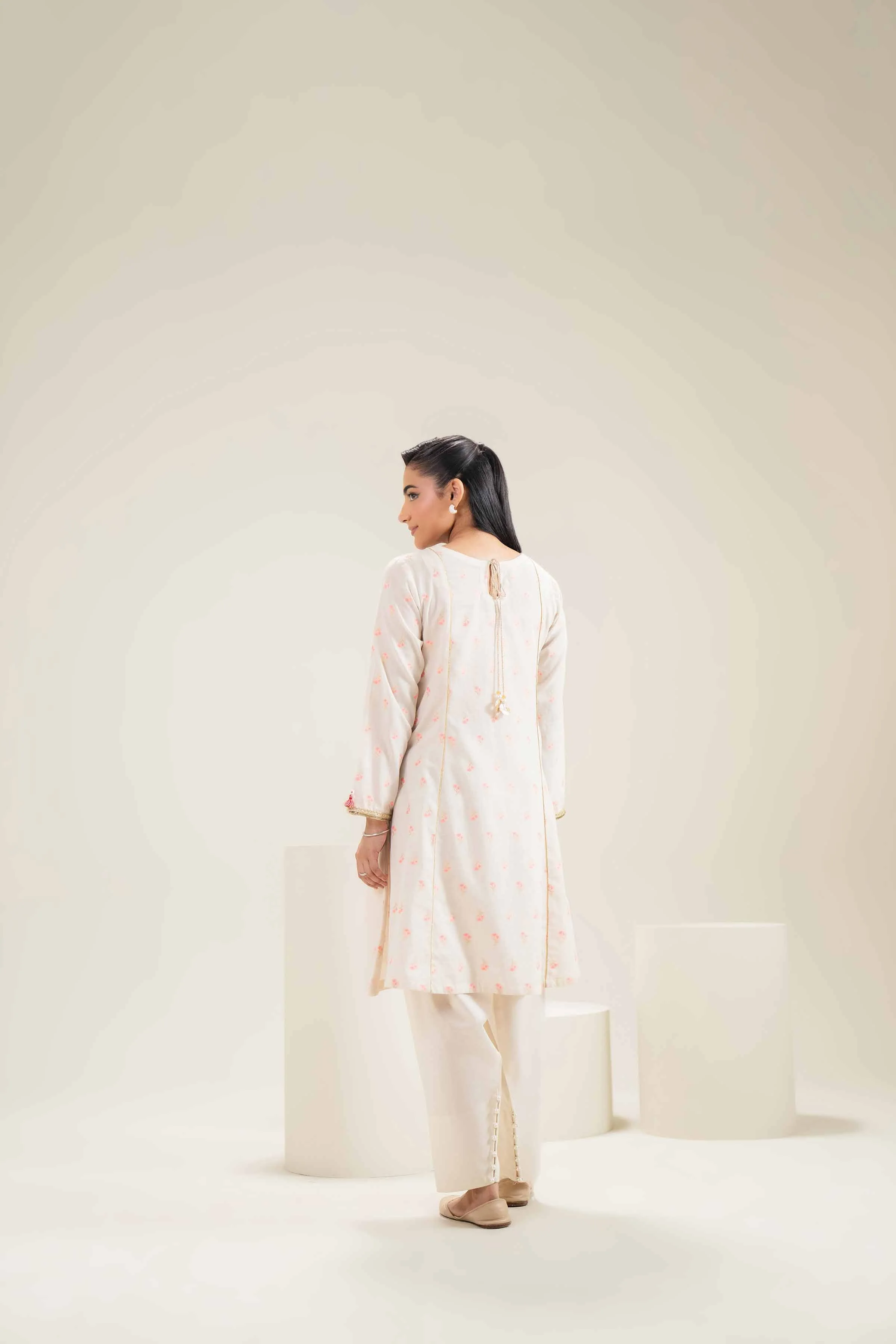 2 Piece - Embroidered Suit - PE25-44 - Image 3