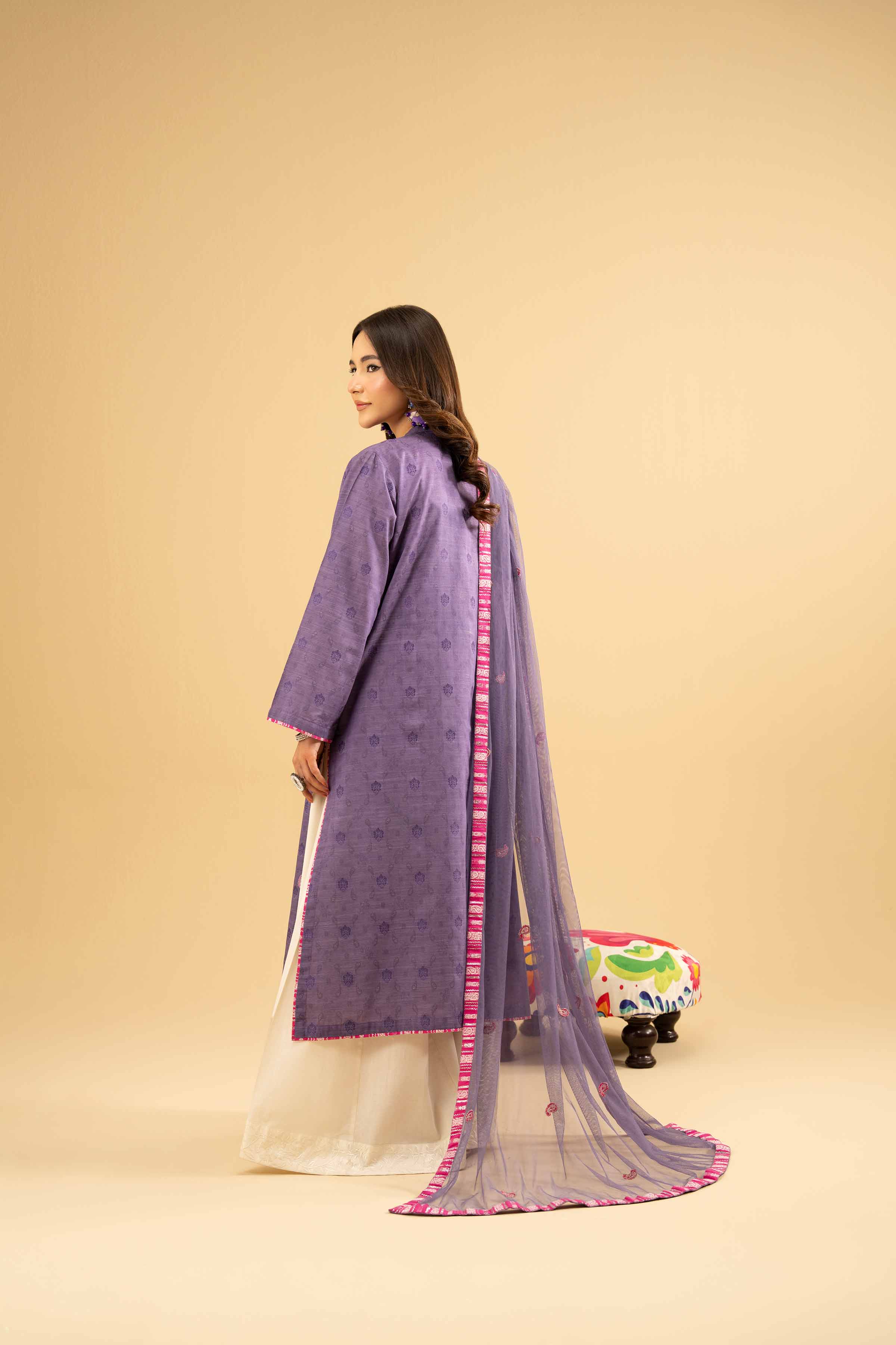 2 Piece - Embroidered Suit - PE25-471 - Image 3