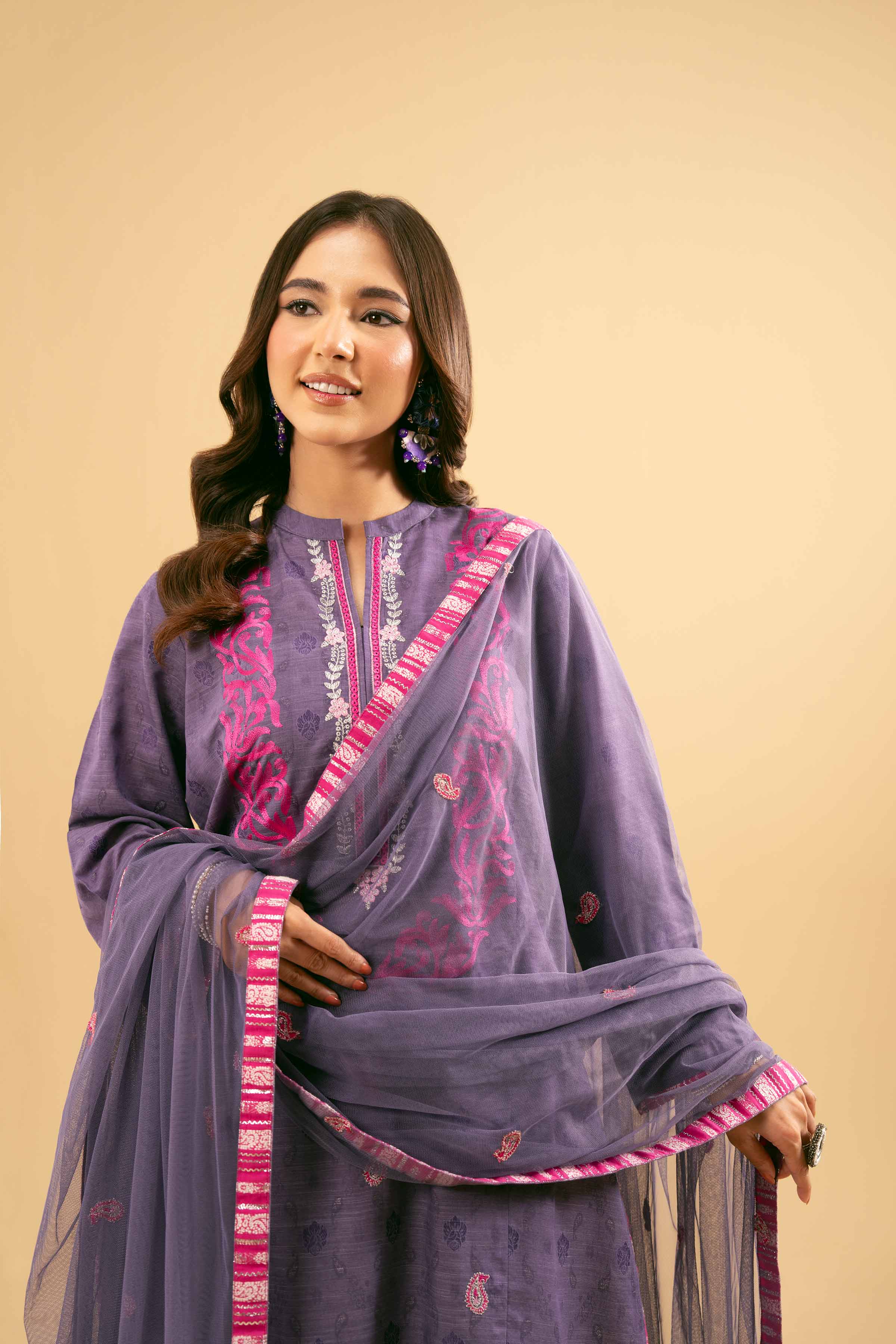 2 Piece - Embroidered Suit - PE25-471 - Image 6