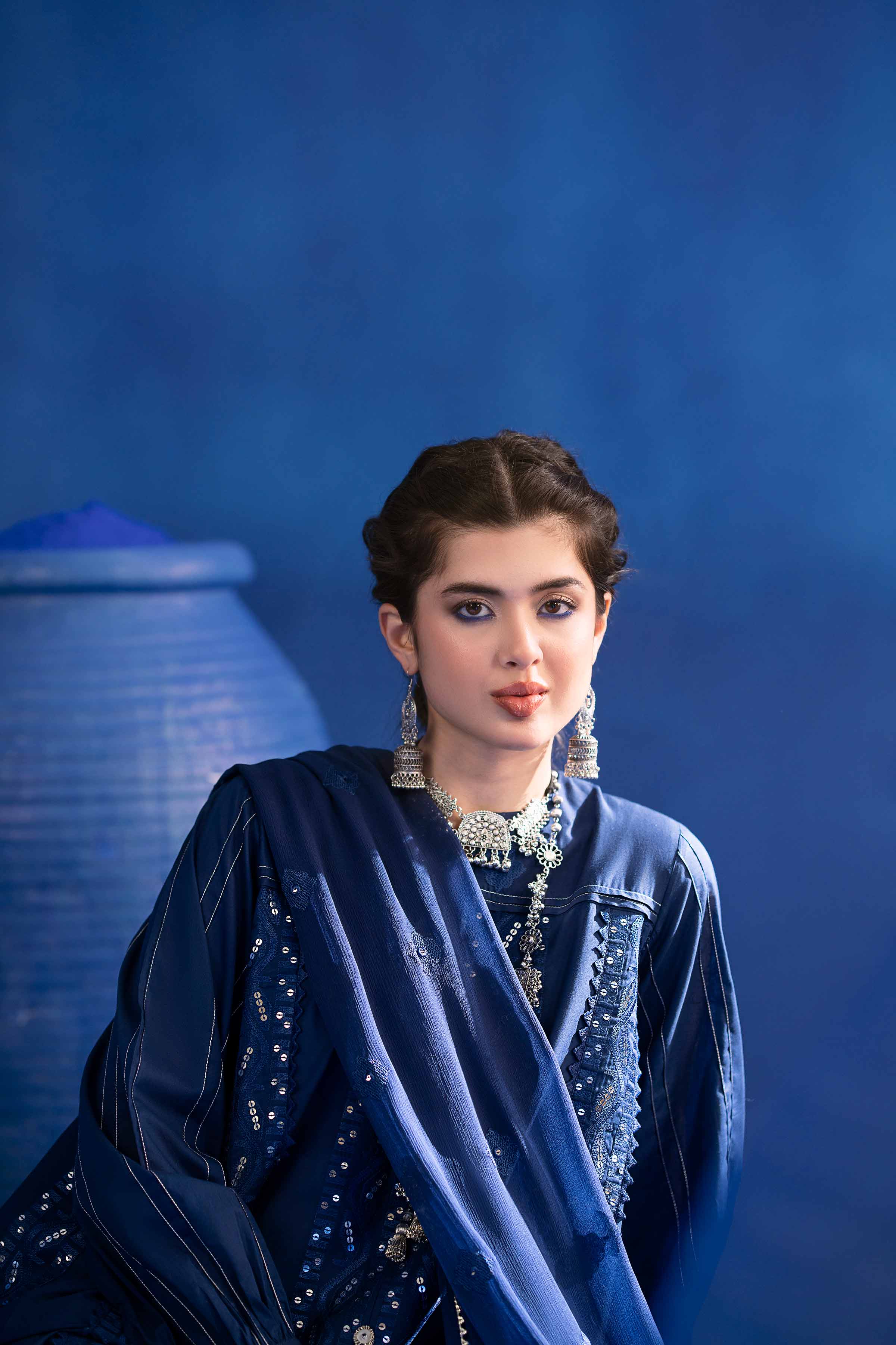 2 Piece - Embroidered Suit - PE25-53 - Image 5