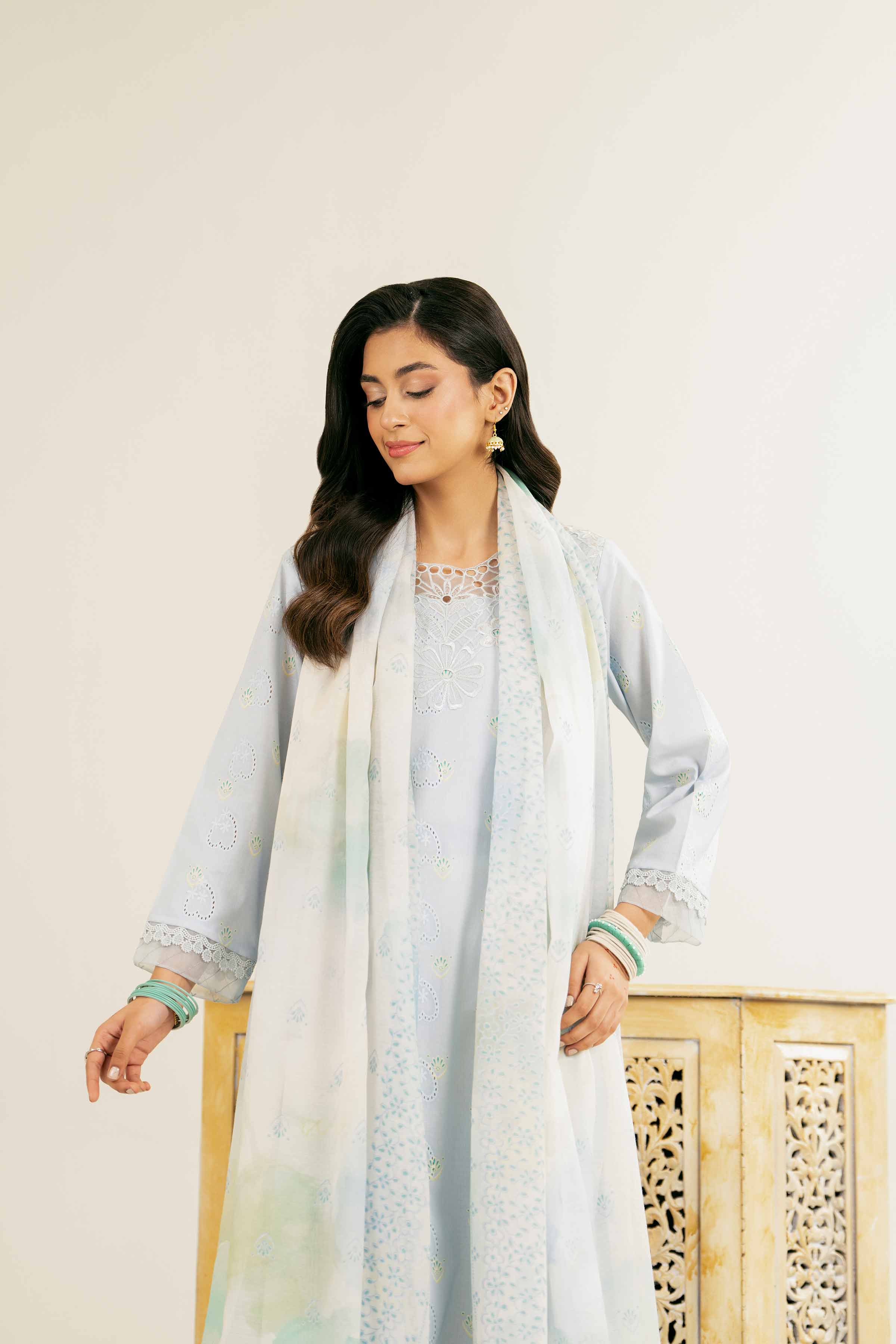 2 Piece - Embroidered Suit - PE25-88 - Image 4