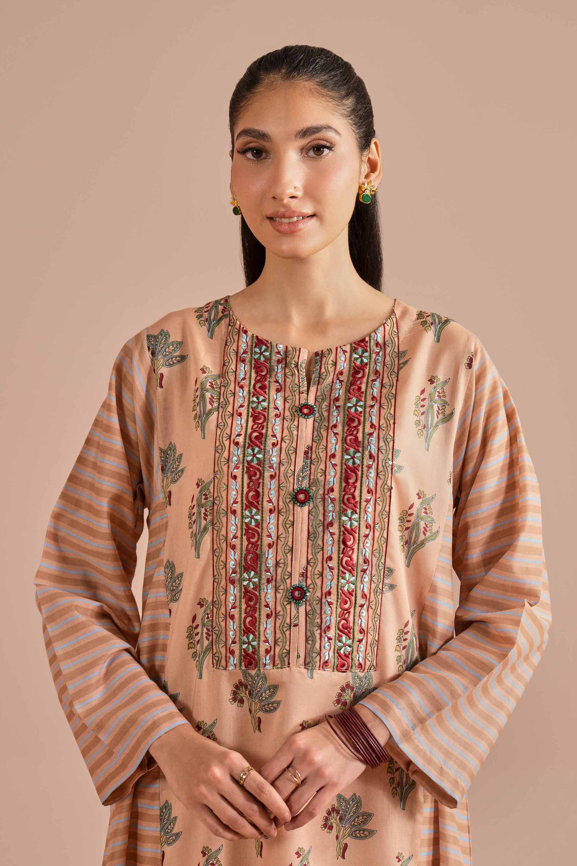 Printed Embroidered Shirt - PE26-01 - Image 5