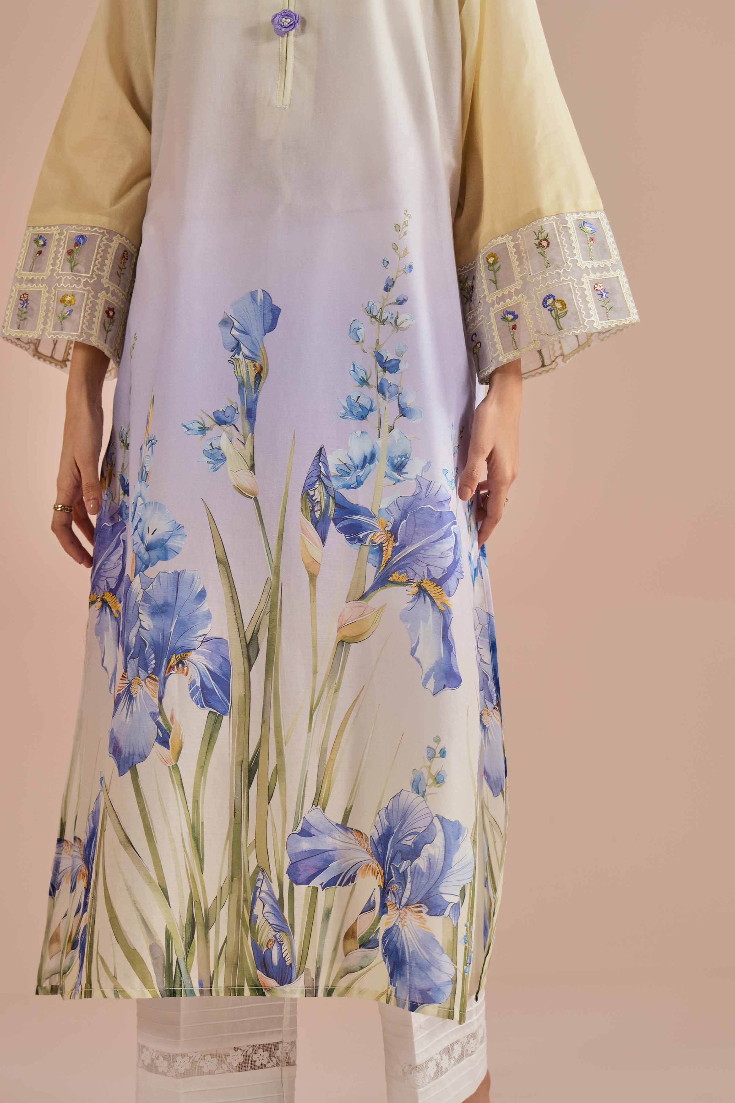 Printed Embroidered Shirt - PE26-02 - Image 7