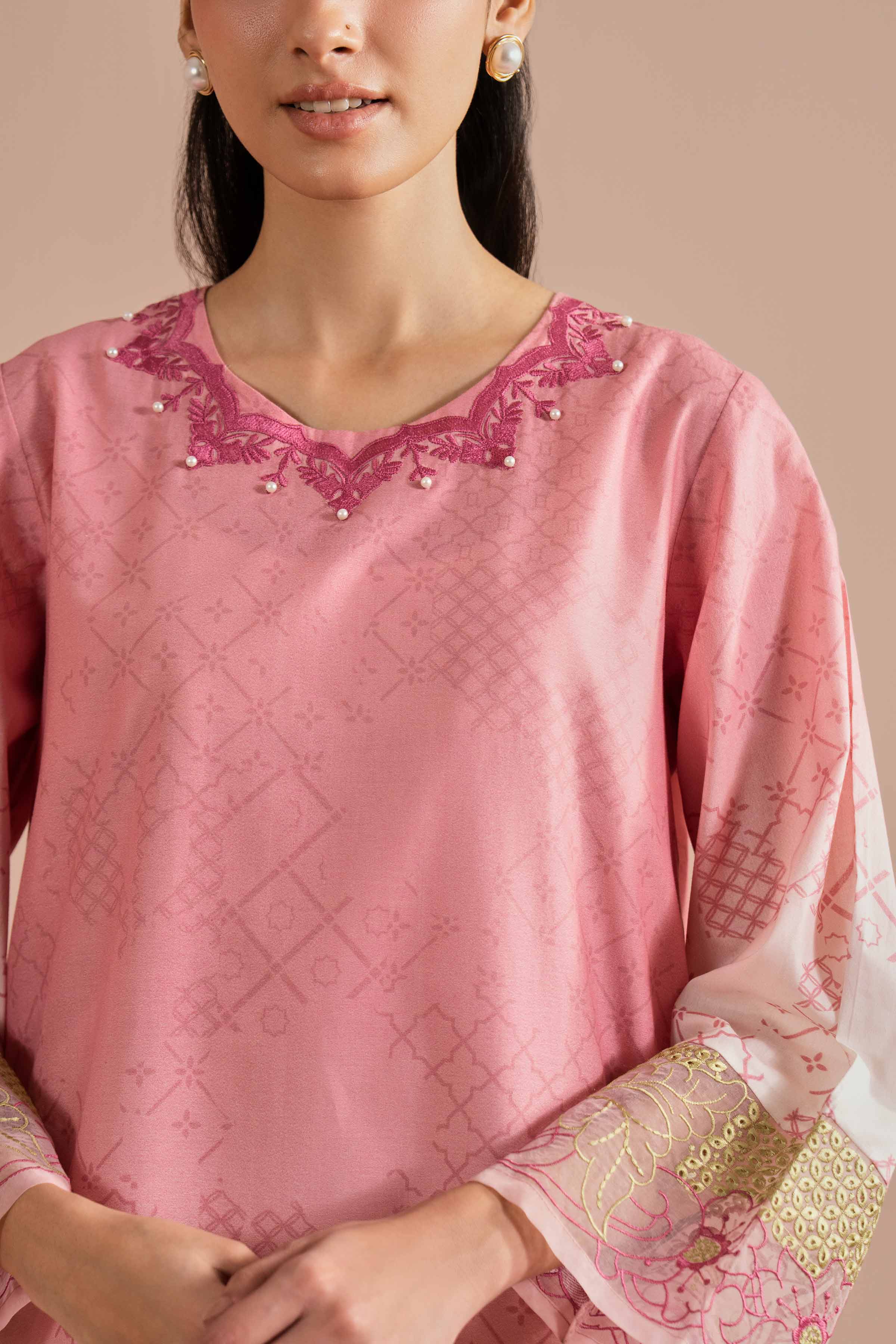 Printed Embroidered Shirt - PE26-03 - Image 8