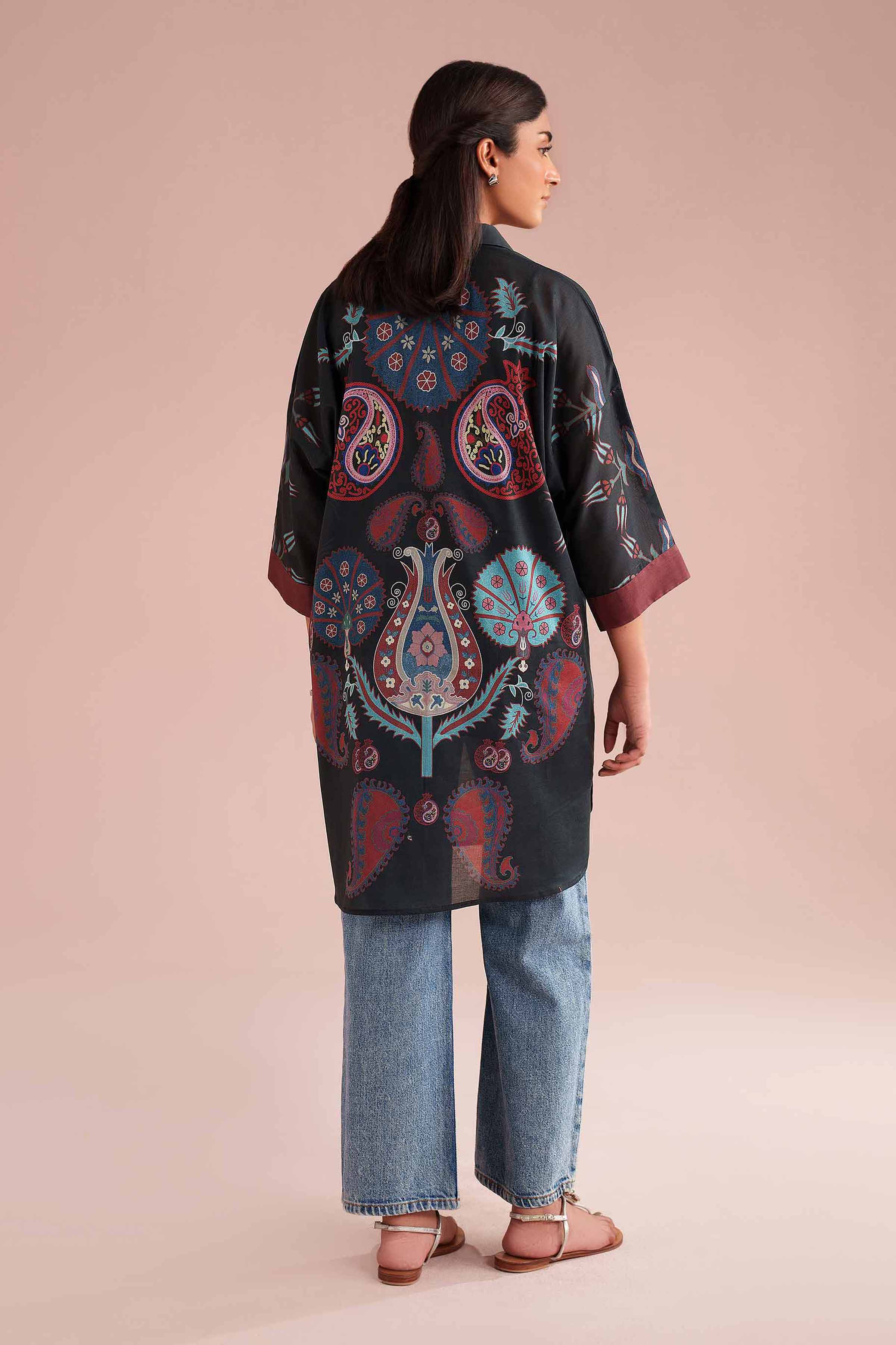 Printed Kimono - PE26-105 - Image 3