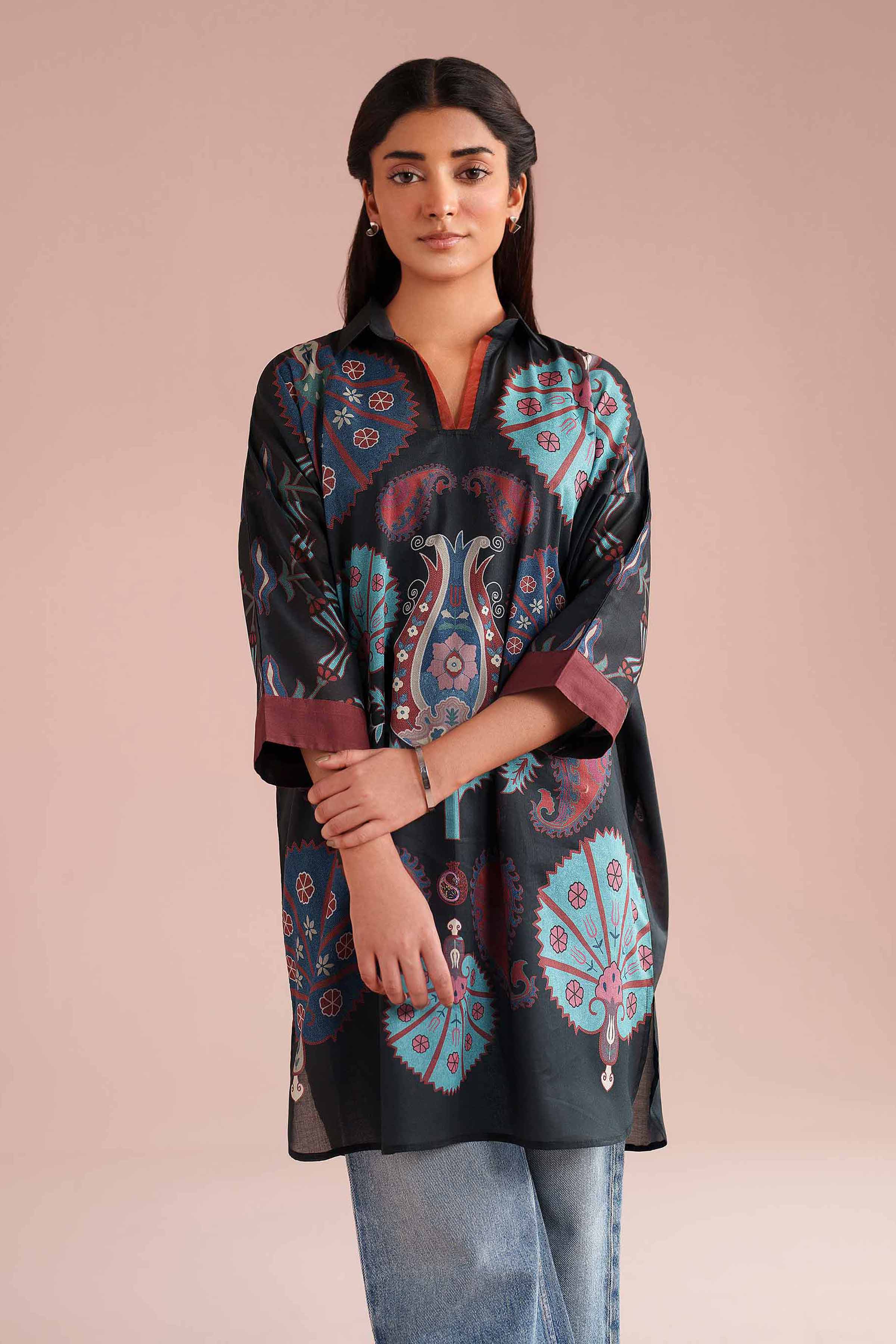 Printed Kimono - PE26-105 - Image 5