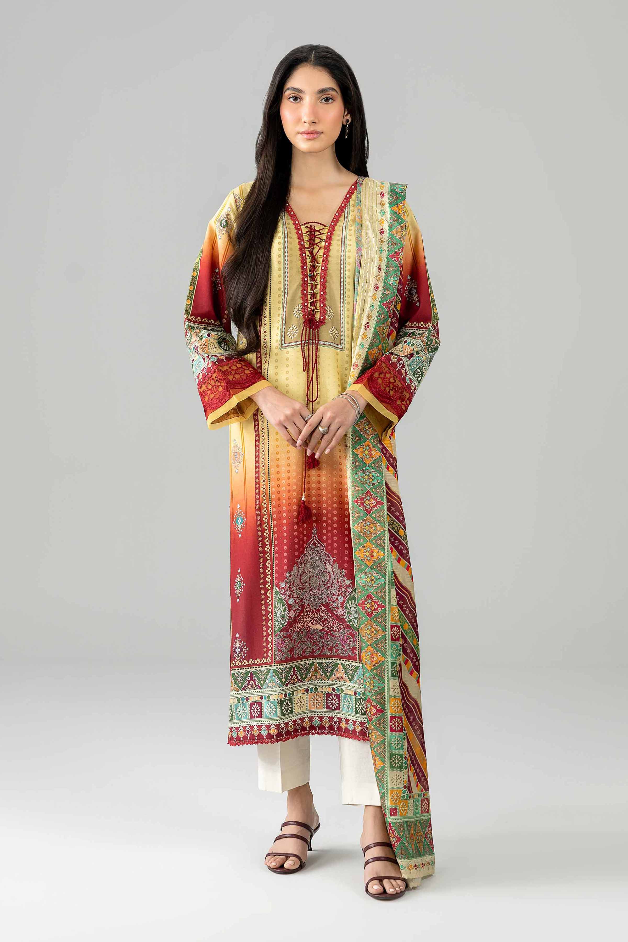 2 Piece - Embroidered Suit - PE26-134 - Image 3