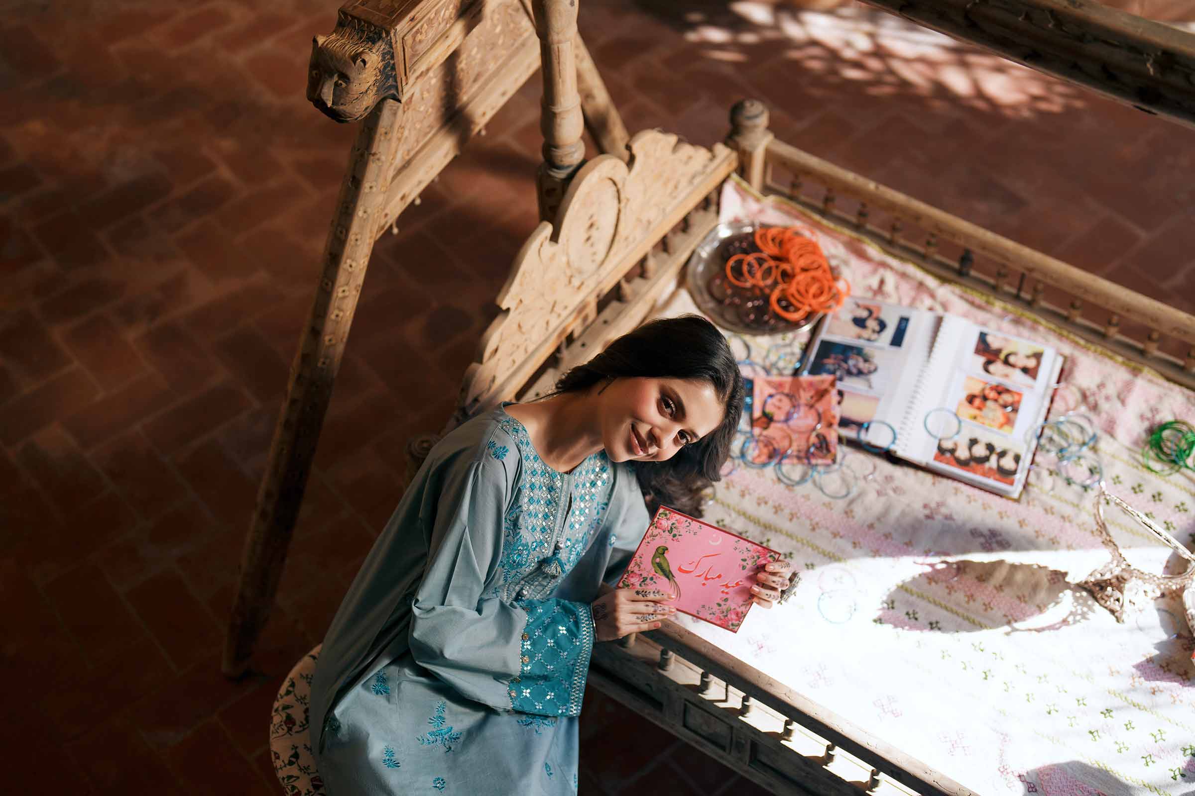 2 Piece - Embroidered Suit - PE26-236 - Image 11