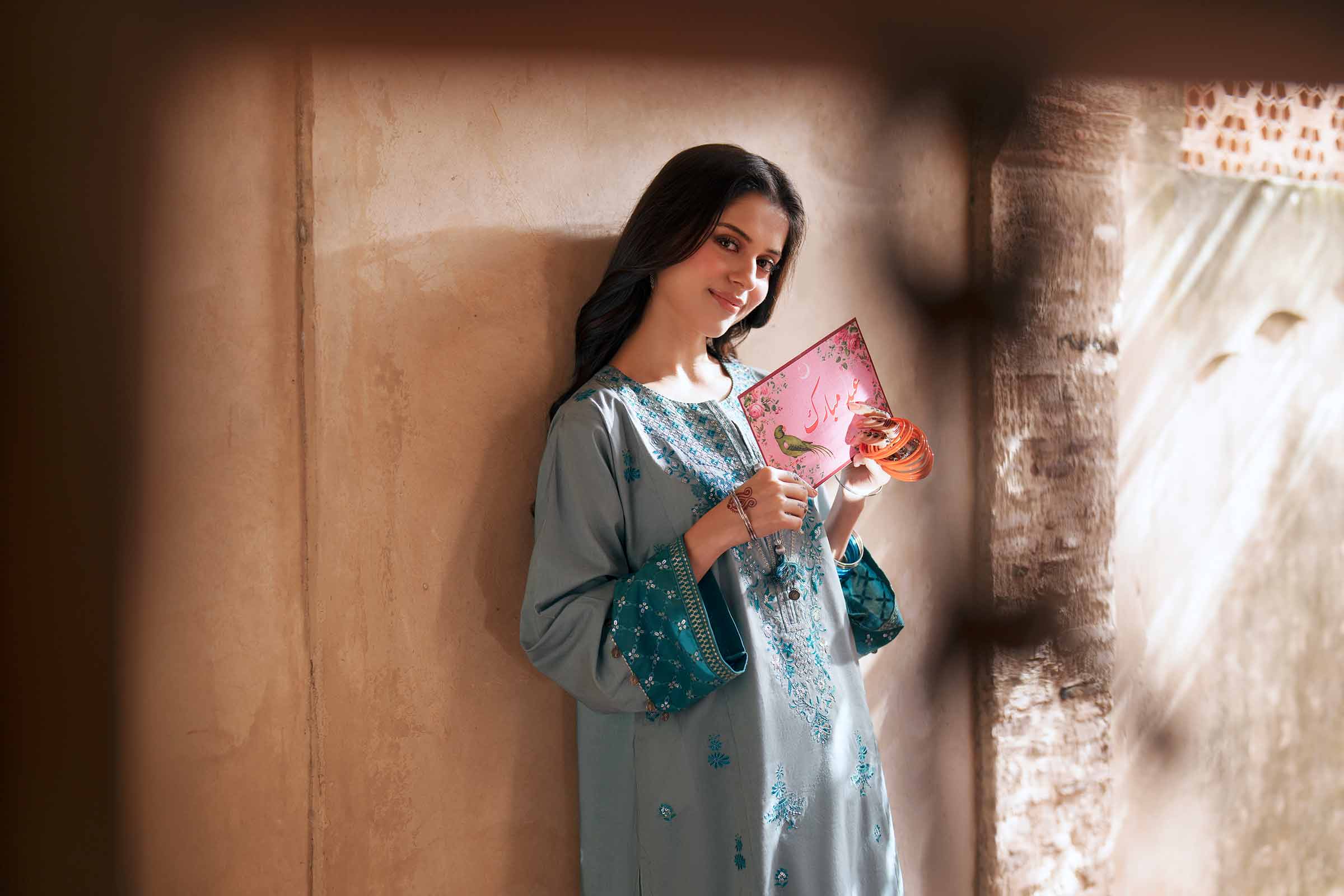2 Piece - Embroidered Suit - PE26-236 - Image 9