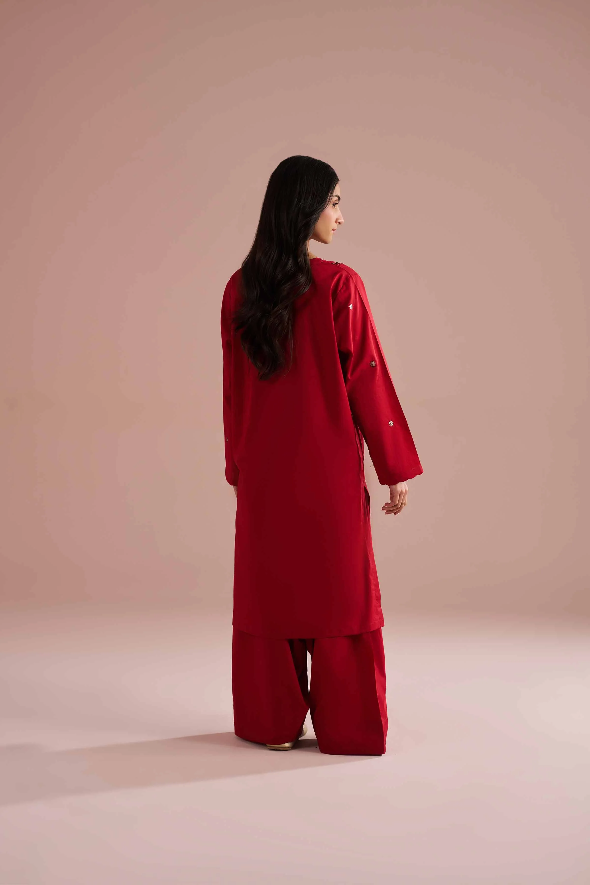 2 Piece - Embroidered Suit - PE26-237 - Image 3