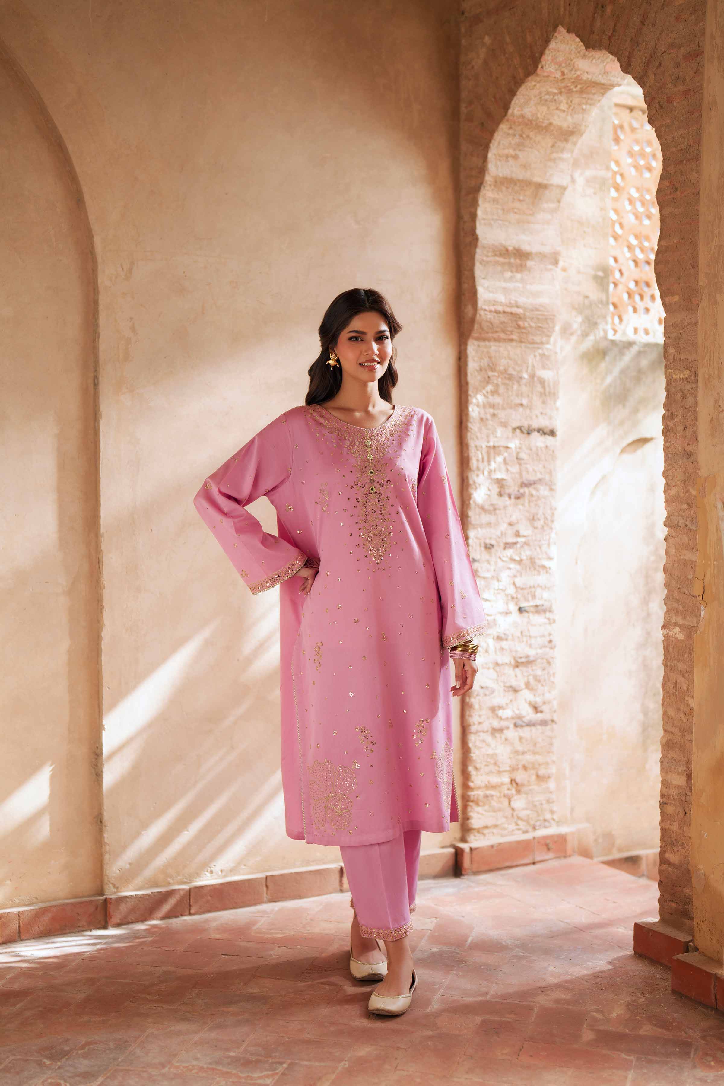 2 Piece - Embroidered Suit - PE26-248 - Image 7