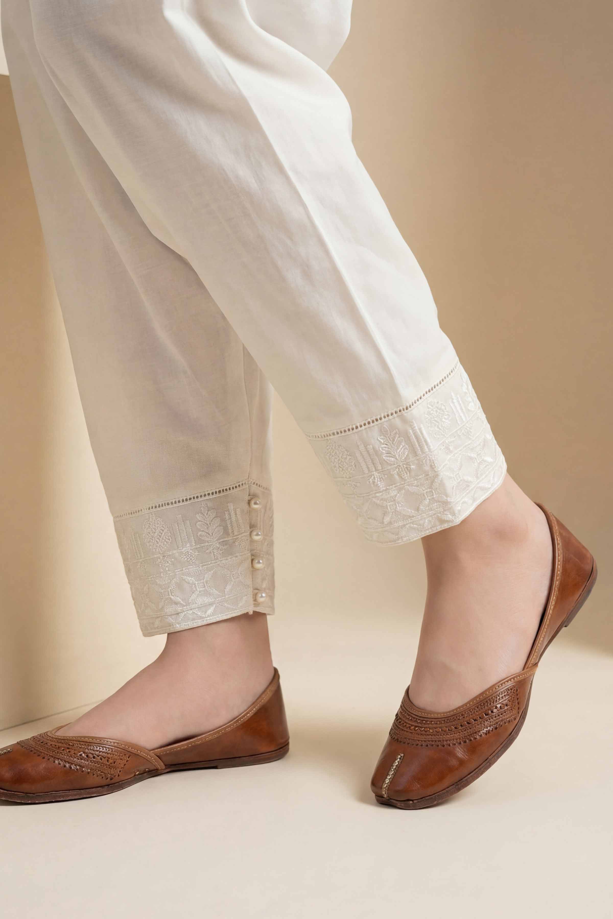 Embroidered Shalwar - PE26-633 - Image 4