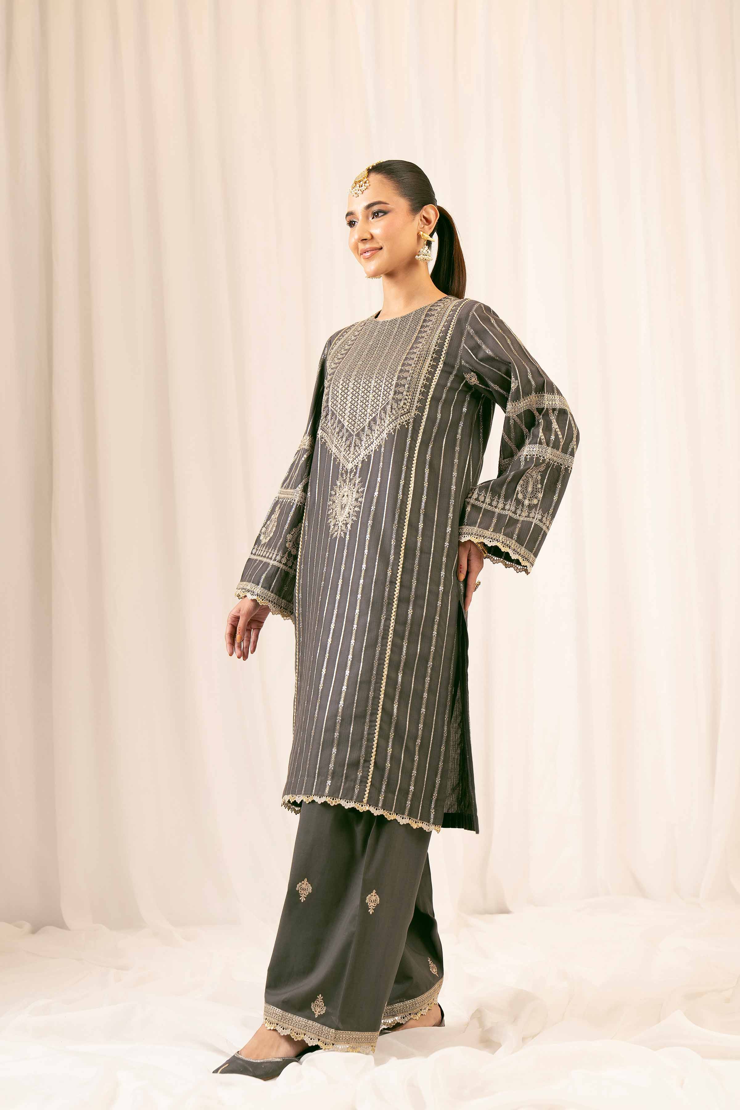 2 Piece - Embroidered Suit - PFE25-26 - Image 8