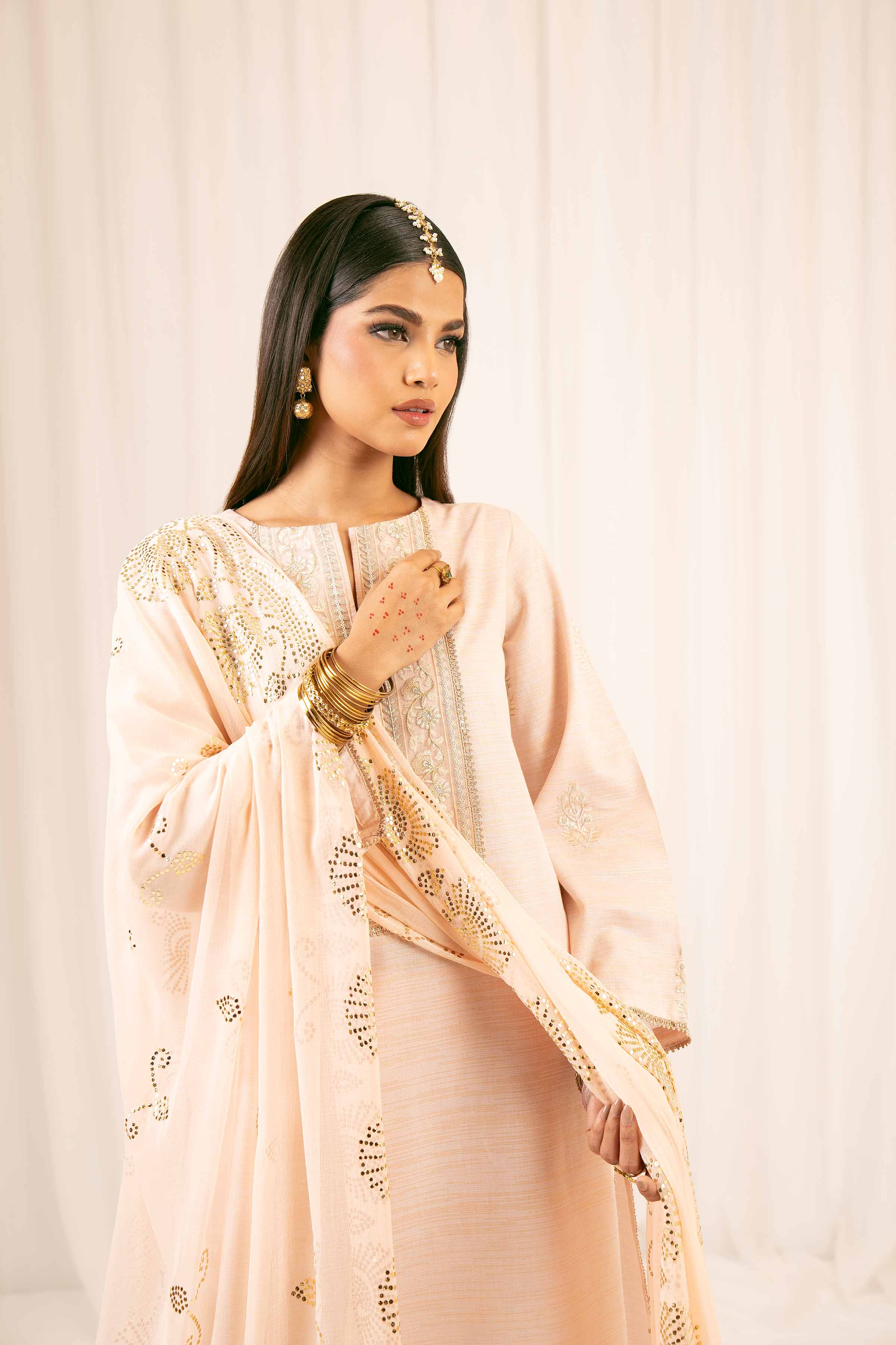 3 Piece - Embroidered Suit - PFE25-29 - Image 6