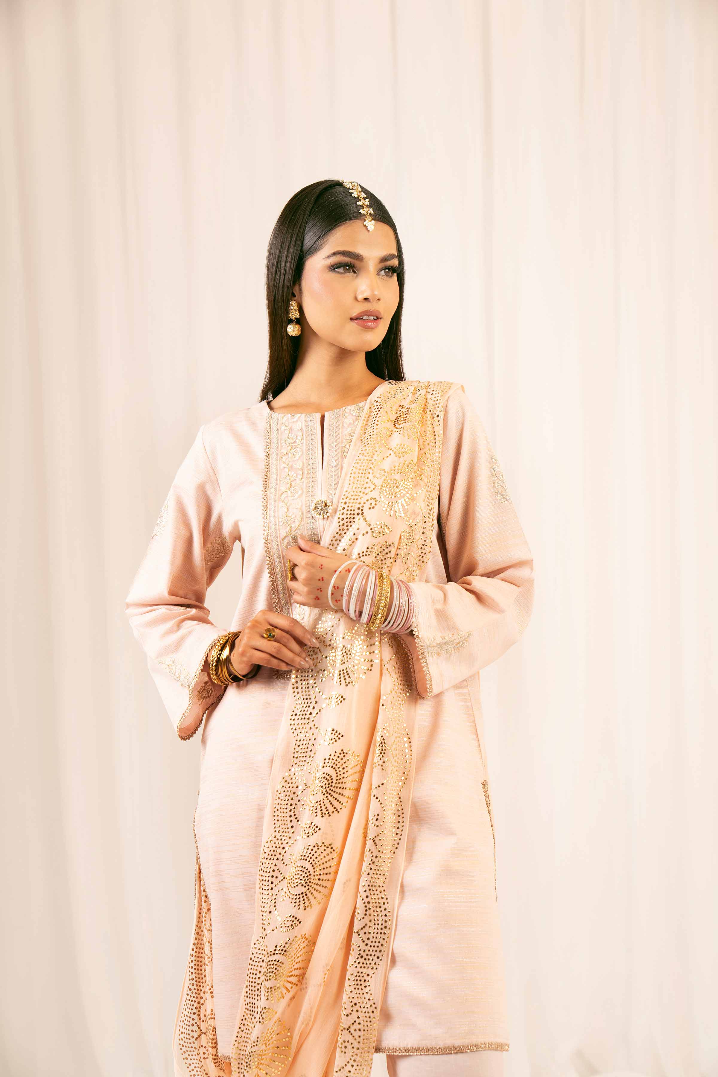 3 Piece - Embroidered Suit - PFE25-29 - Image 7