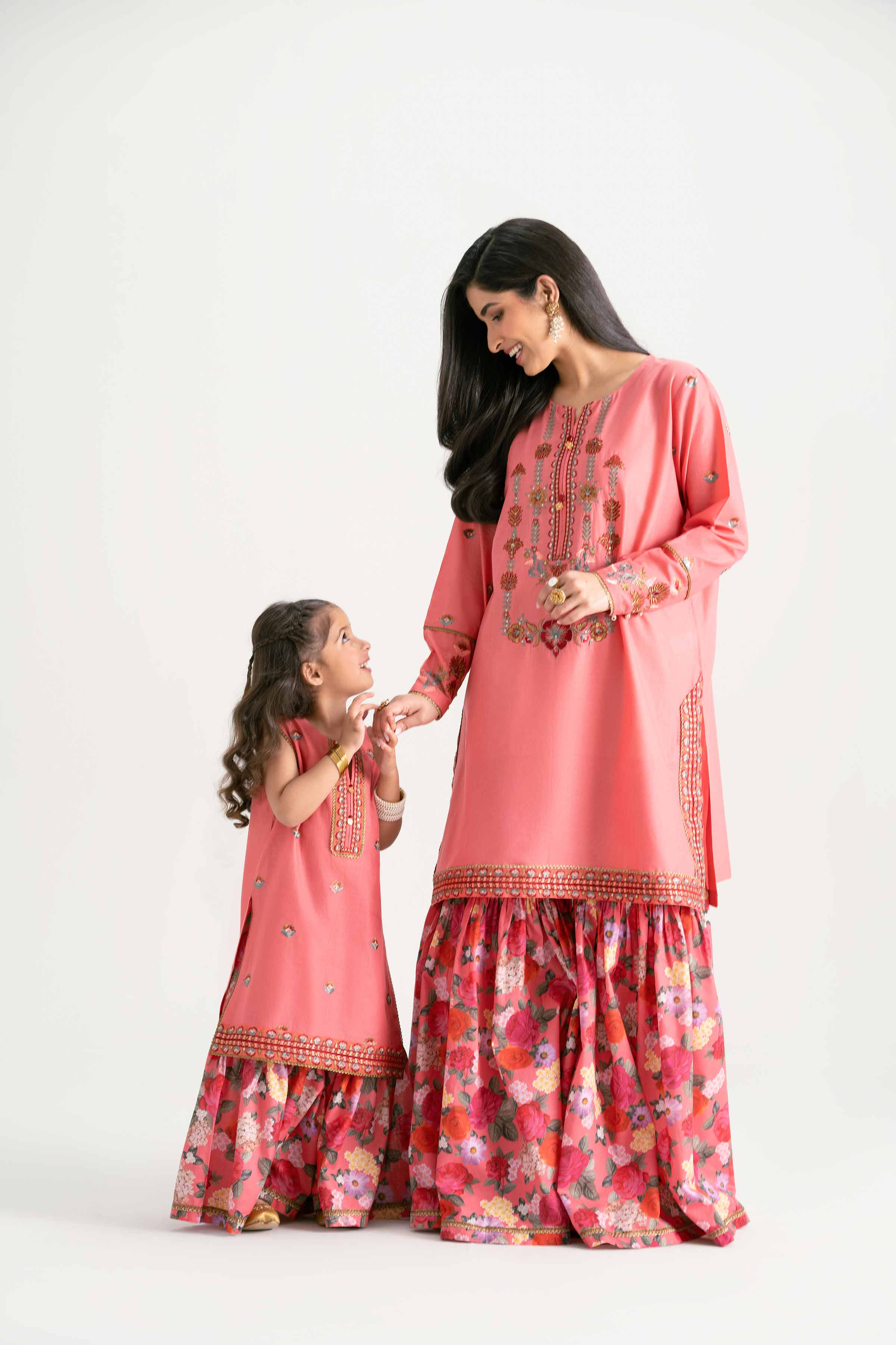 2 Piece - Printed Embroidered Suit - PMD25-04 D - Image 5