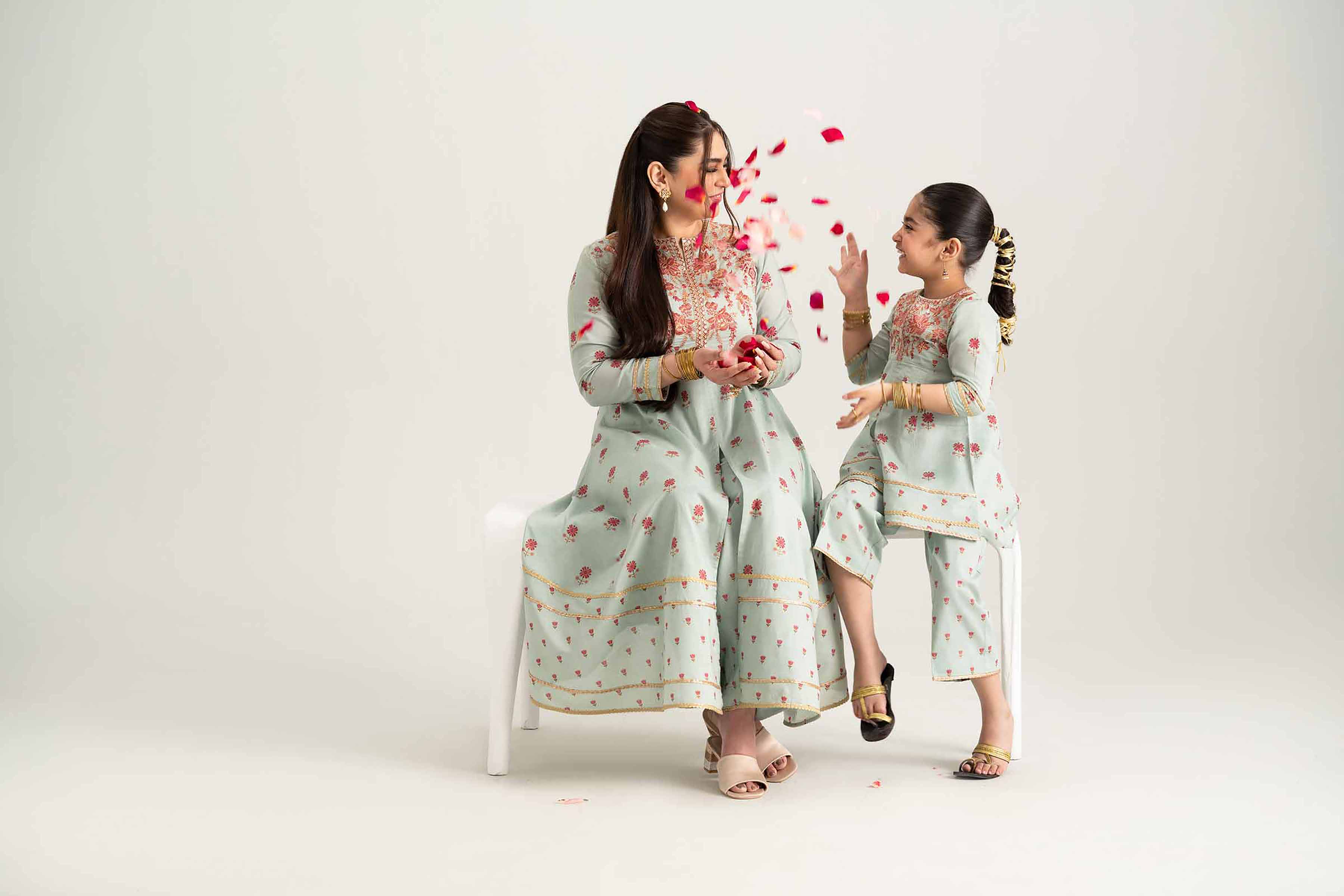 2 Piece - Embroidered Suit - PMD25-08 M - Image 11
