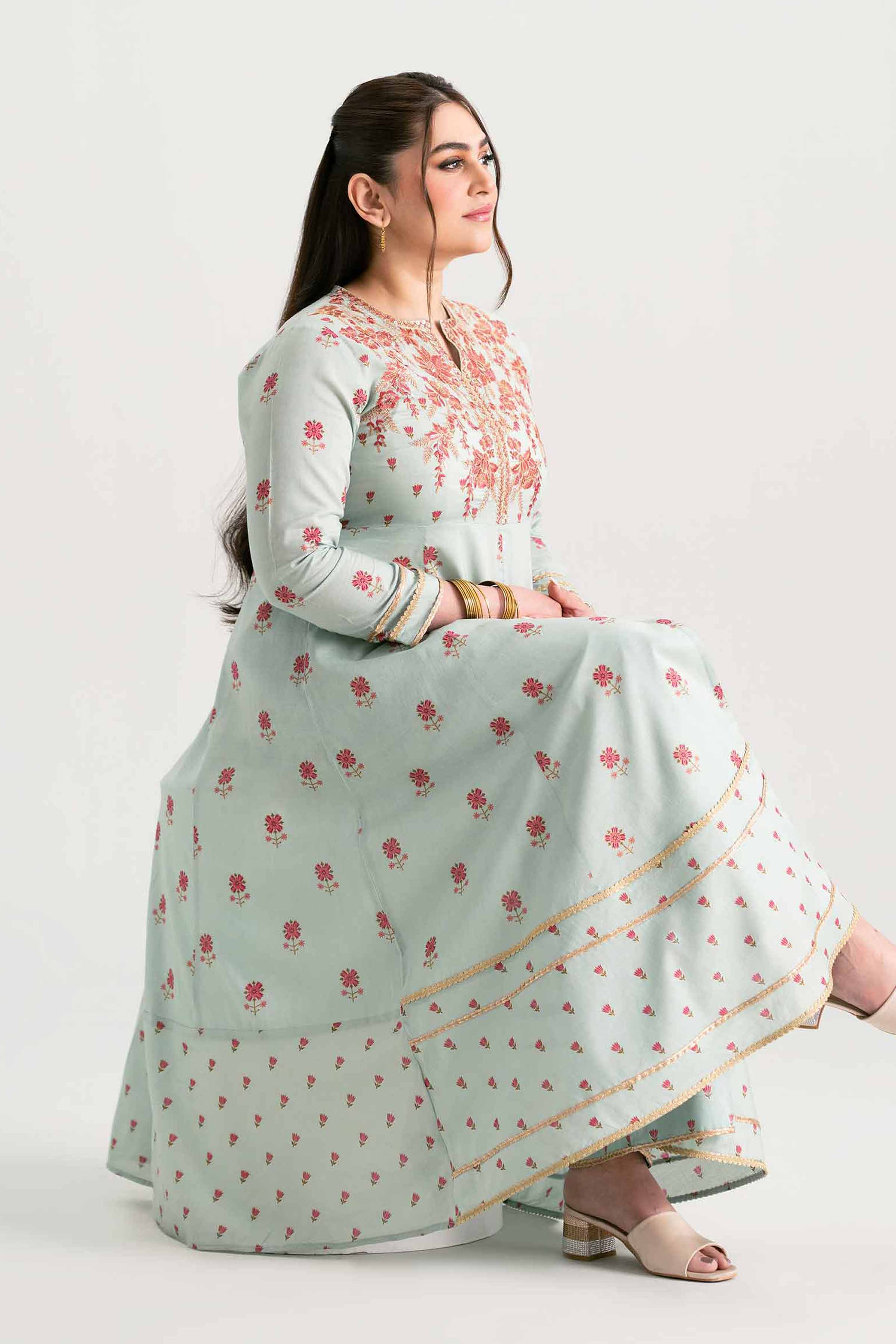 2 Piece - Embroidered Suit - PMD25-08 M - Image 2