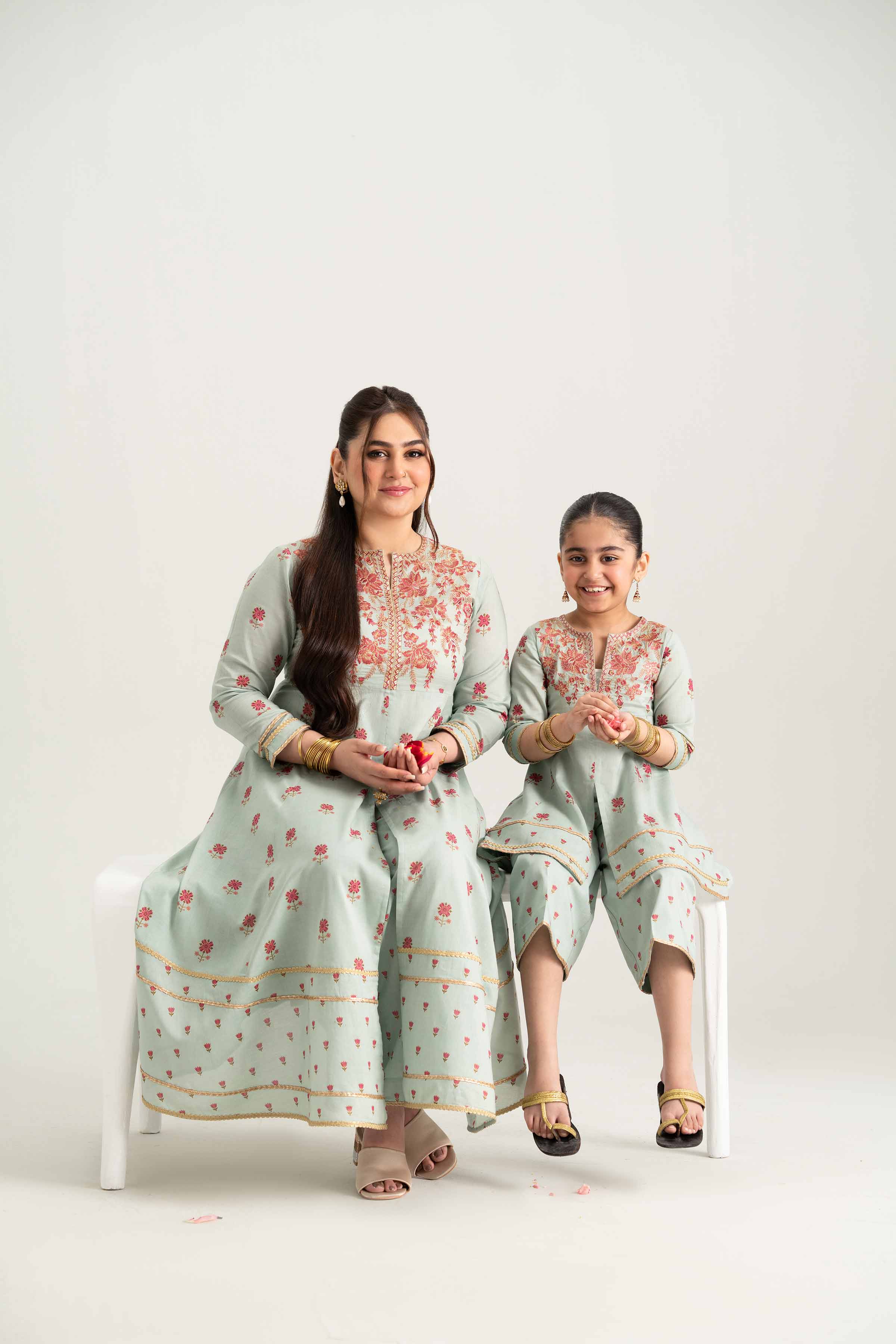 2 Piece - Embroidered Suit - PMD25-08 M - Image 5