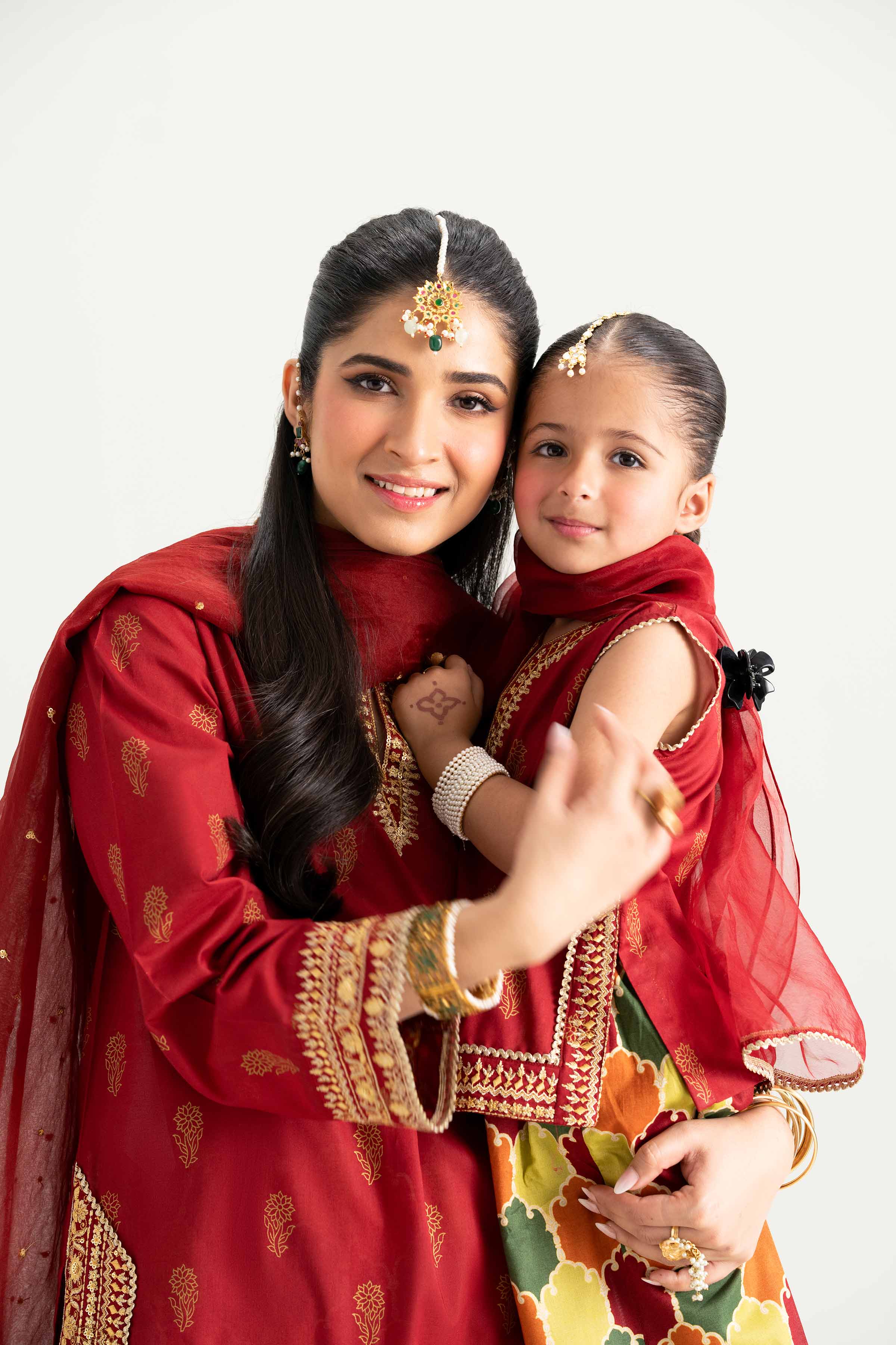 3 Piece - Printed Embroidered Suit - PMD25-13 M - Image 13
