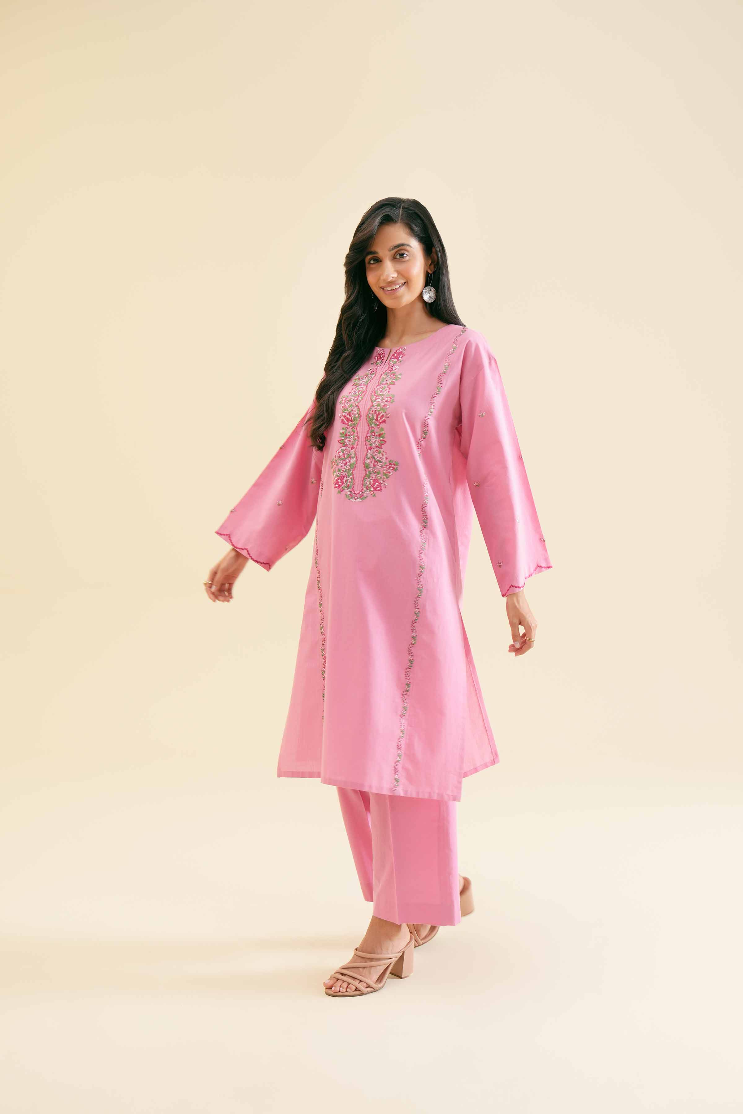 2 Piece - Embroidered Suit - PS24-107 - Image 5