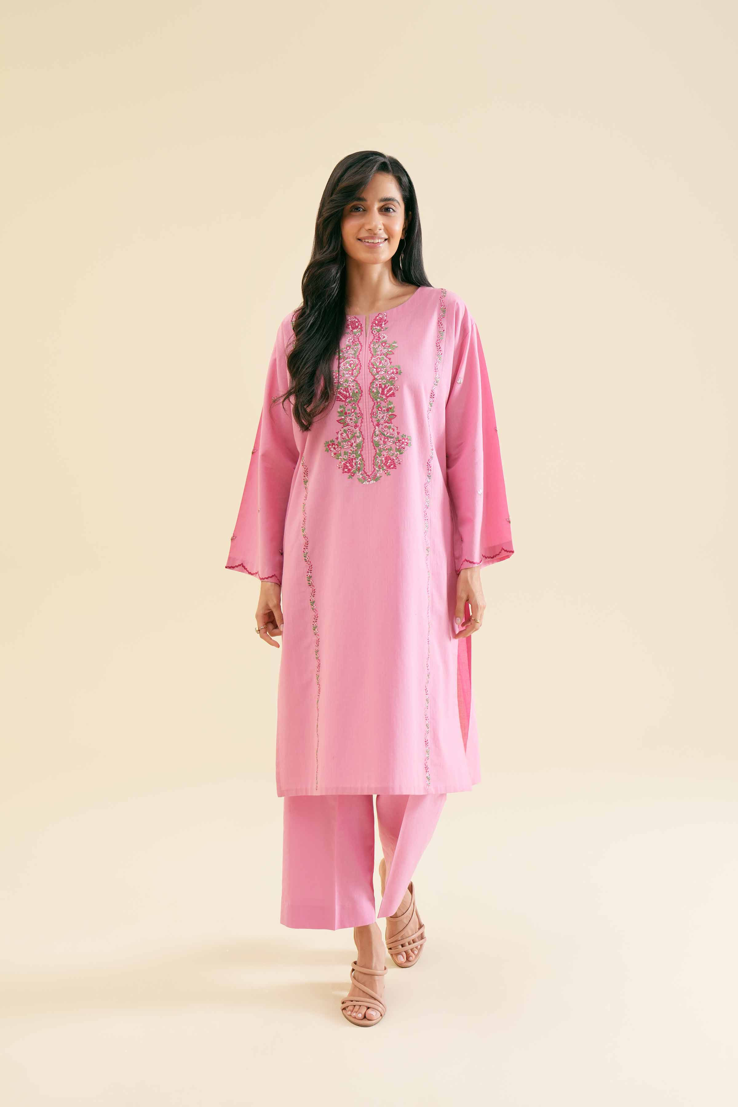 2 Piece - Embroidered Suit - PS24-107 - Image 7