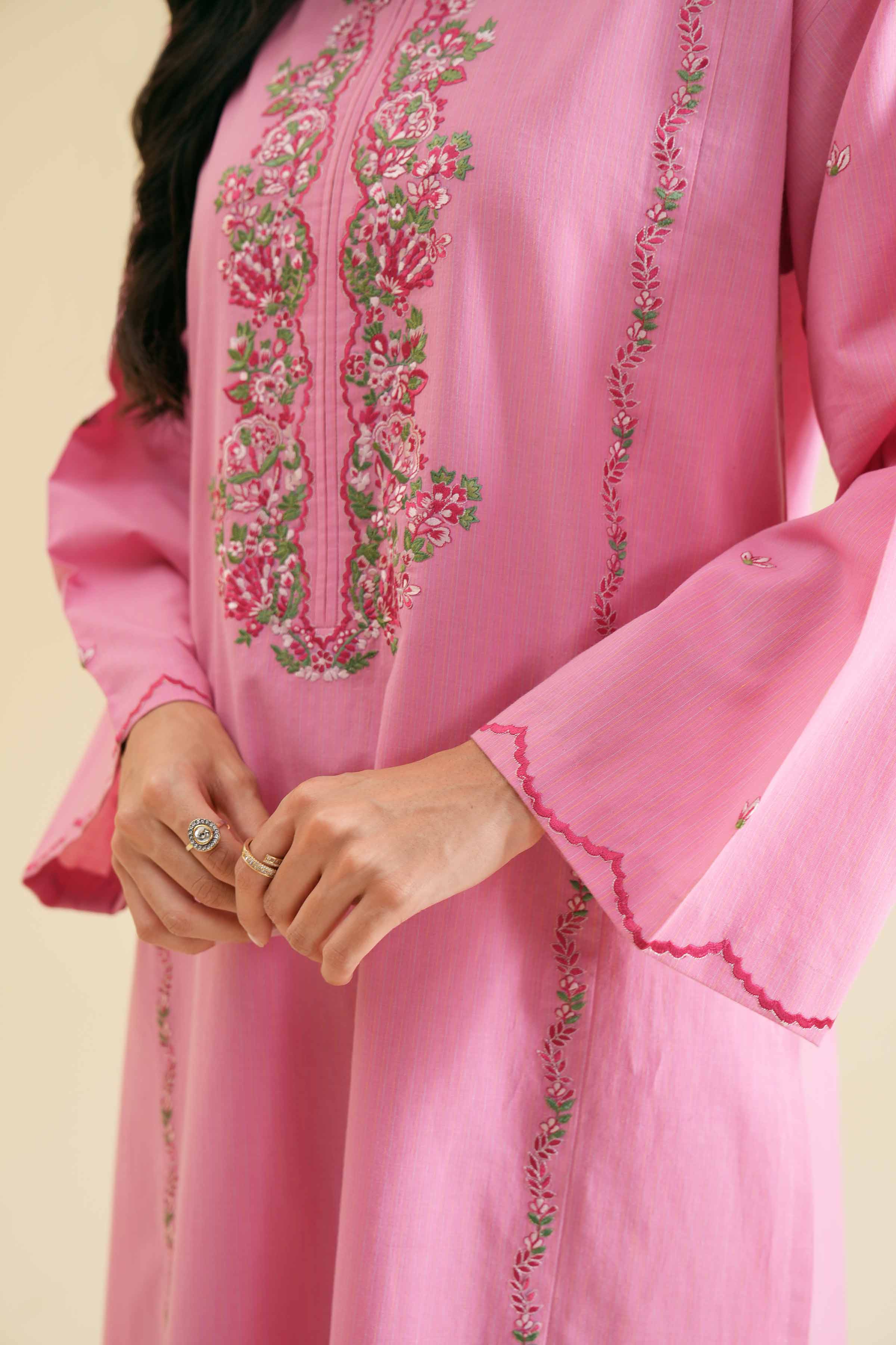 2 Piece - Embroidered Suit - PS24-107 - Image 9