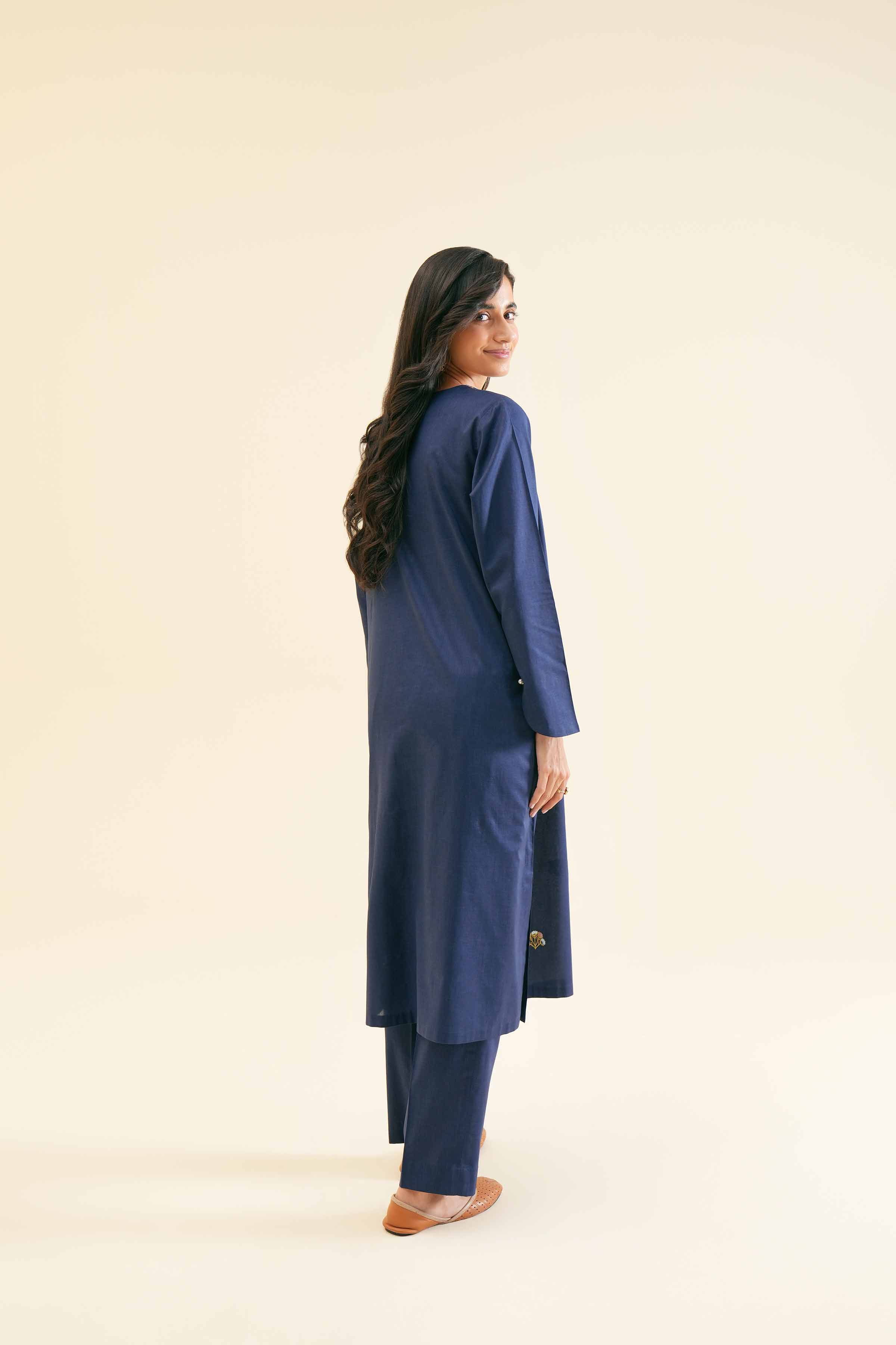 2 Piece - Embroidered Suit - PS24-110 - Image 3