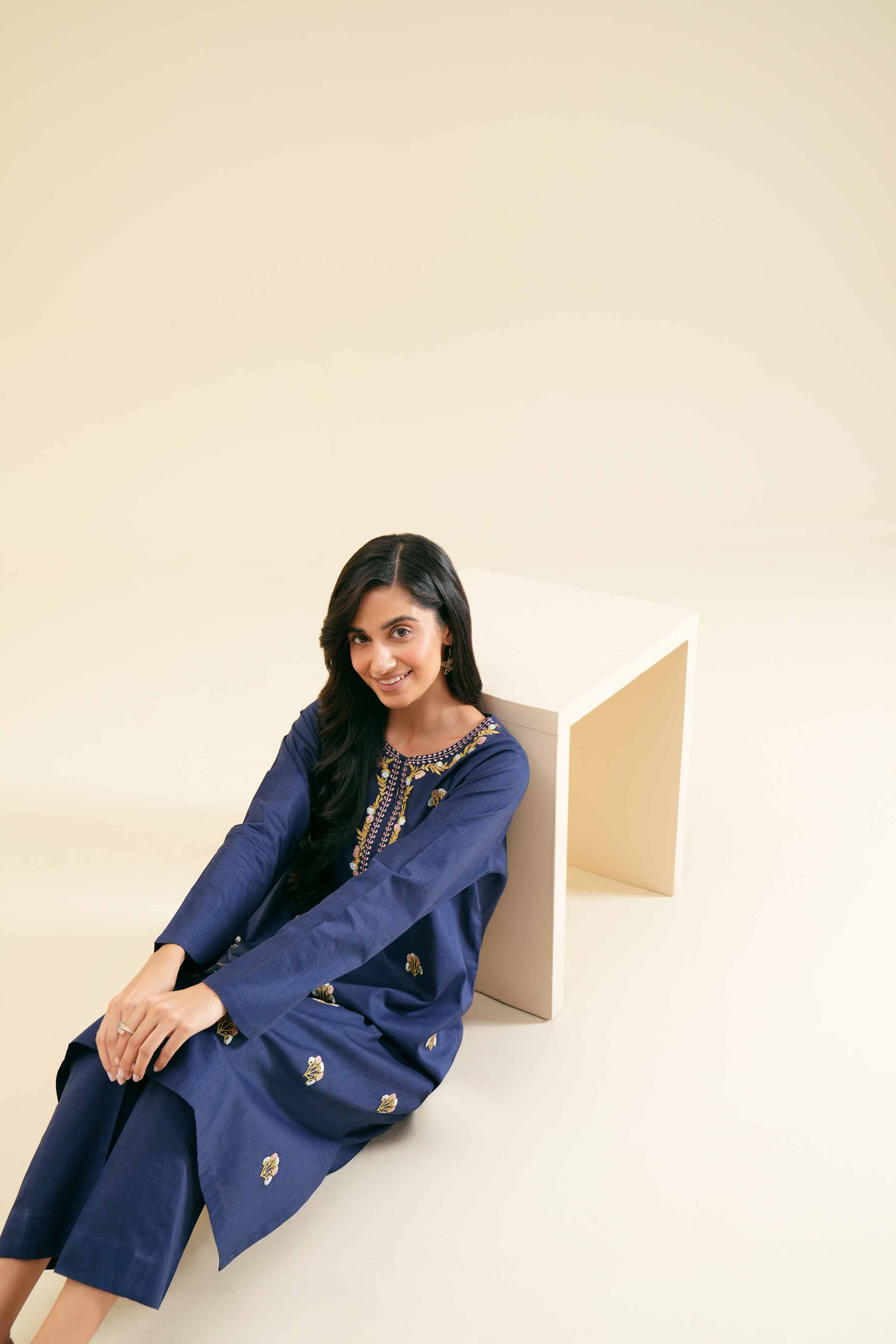 2 Piece - Embroidered Suit - PS24-110 - Image 6