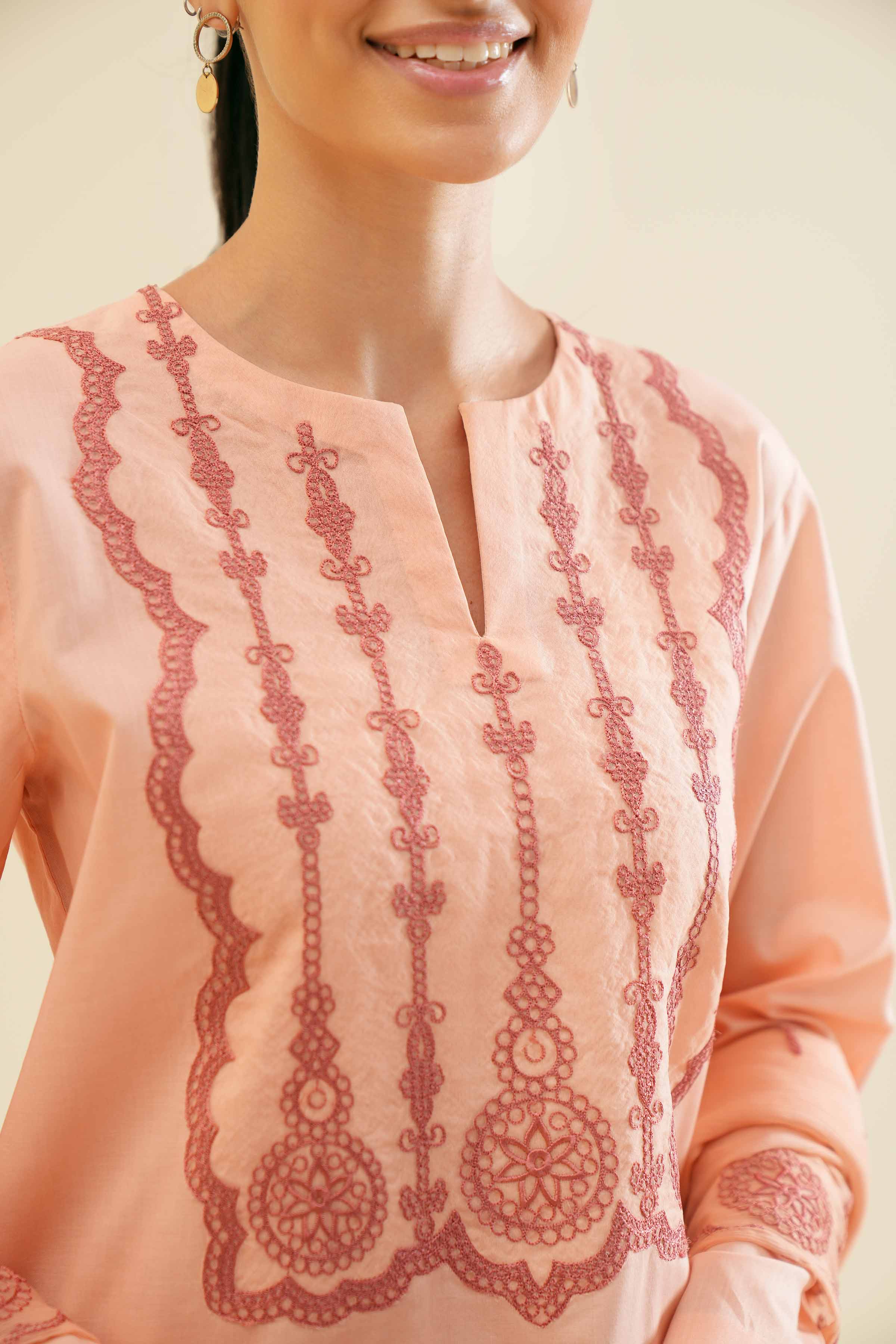 3 Piece - Embroidered Suit - PS24-112 - Image 6