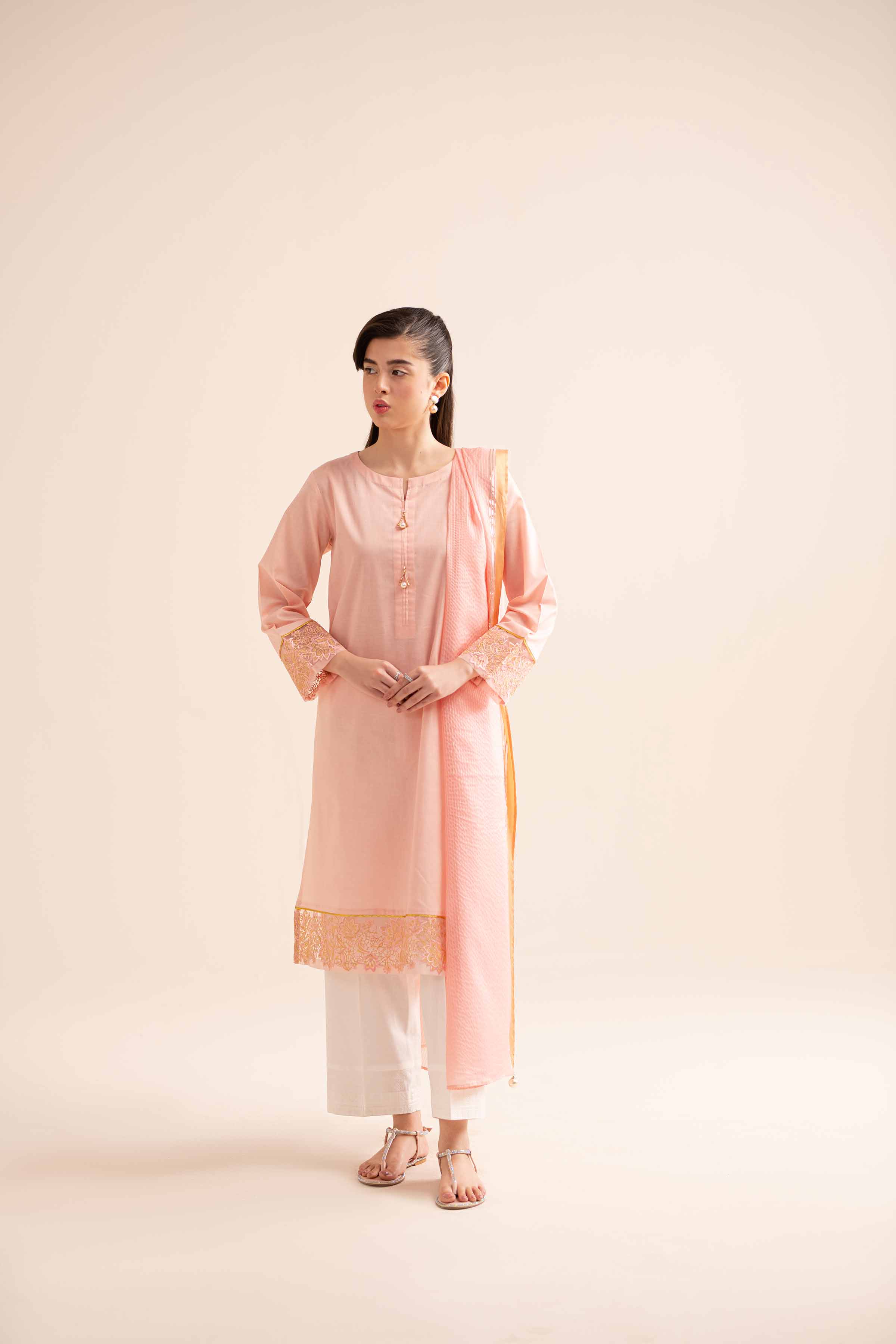 2 Piece - Embroidered Suit - PS24-114 - Image 4