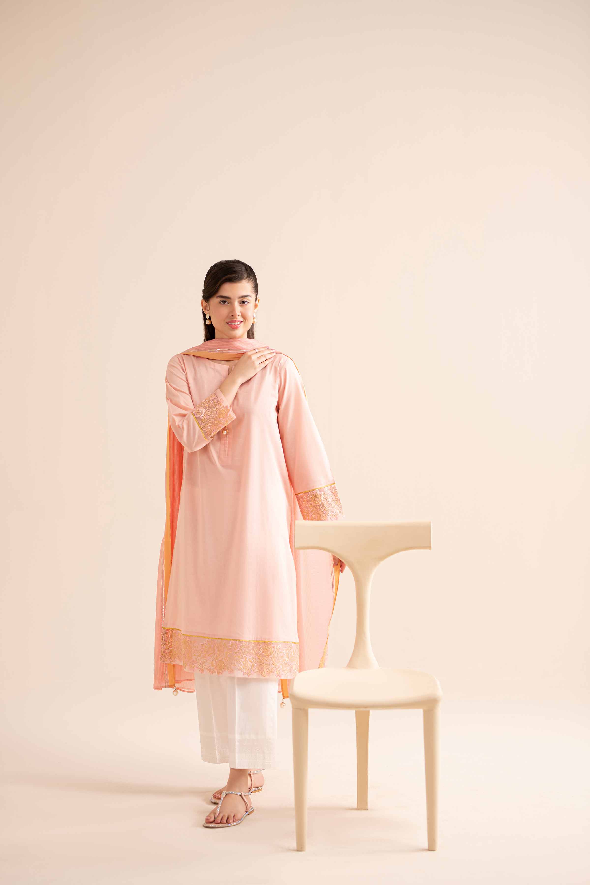 2 Piece - Embroidered Suit - PS24-114 - Image 5