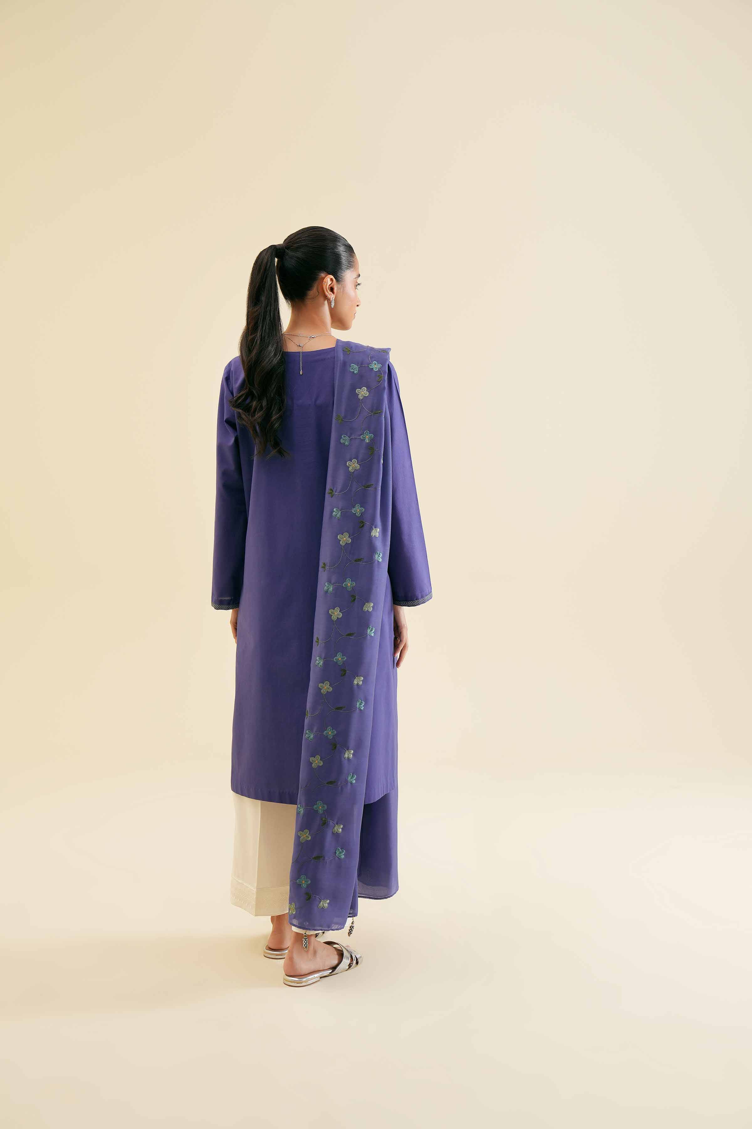 2 Piece - Embroidered Suit - PS24-117 - Image 3