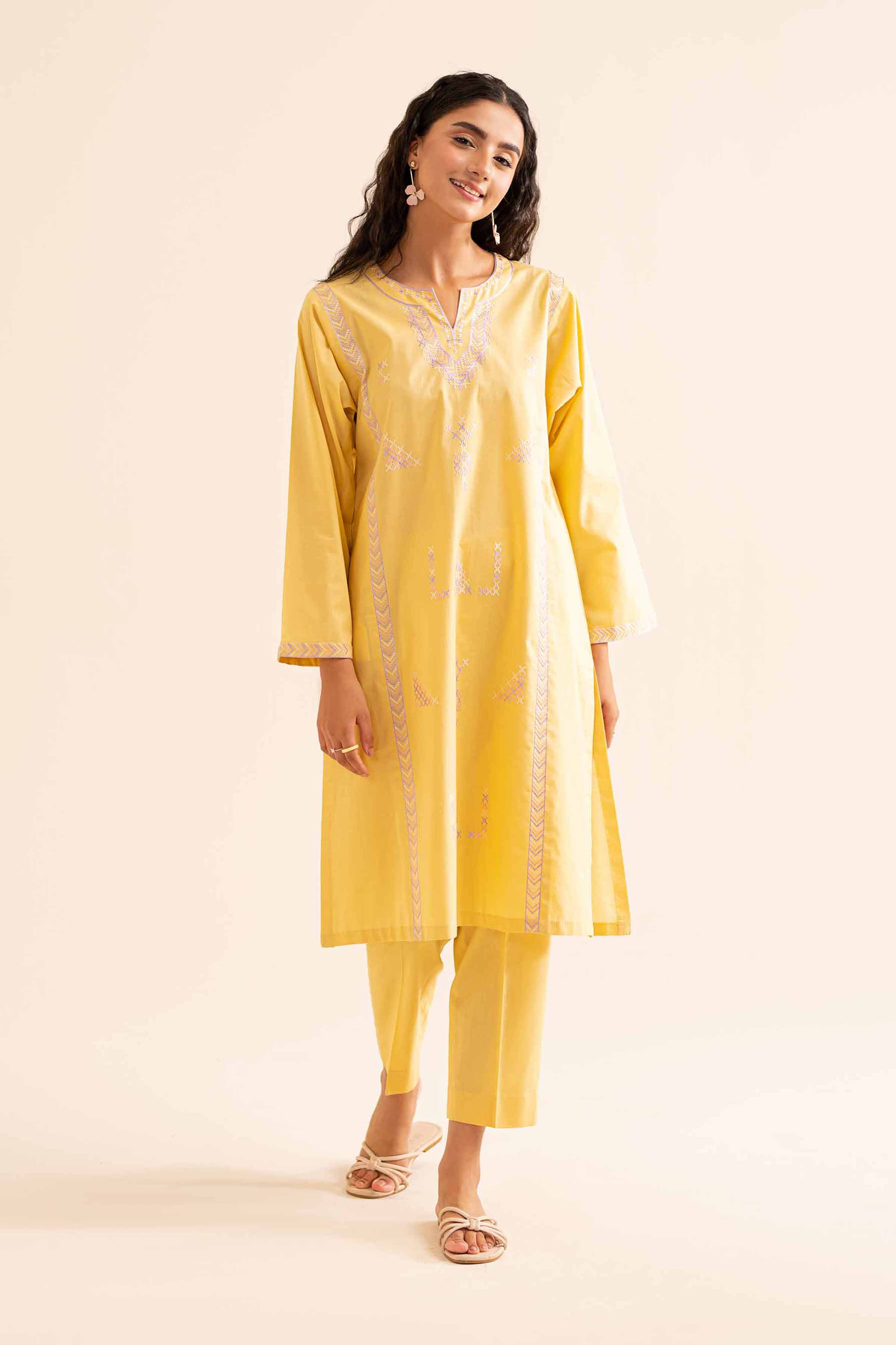 2 Piece - Embroidered Suit - PS24-122 - Image 2
