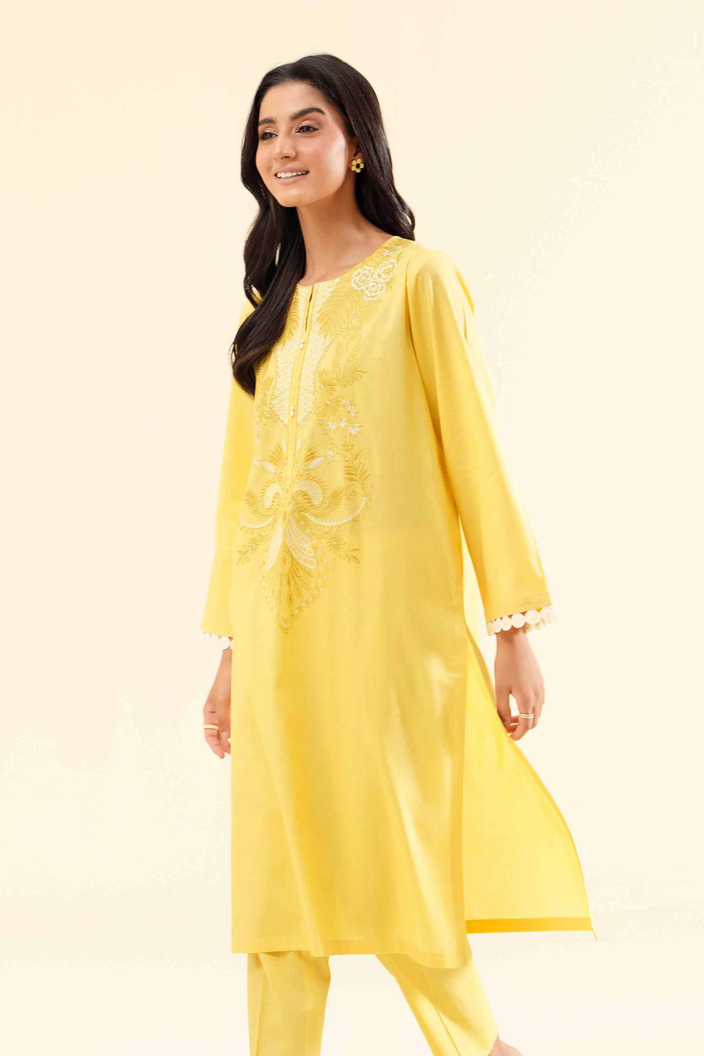 2-Piece - Printed Embroidered Suit  - PS24-127 - Image 2