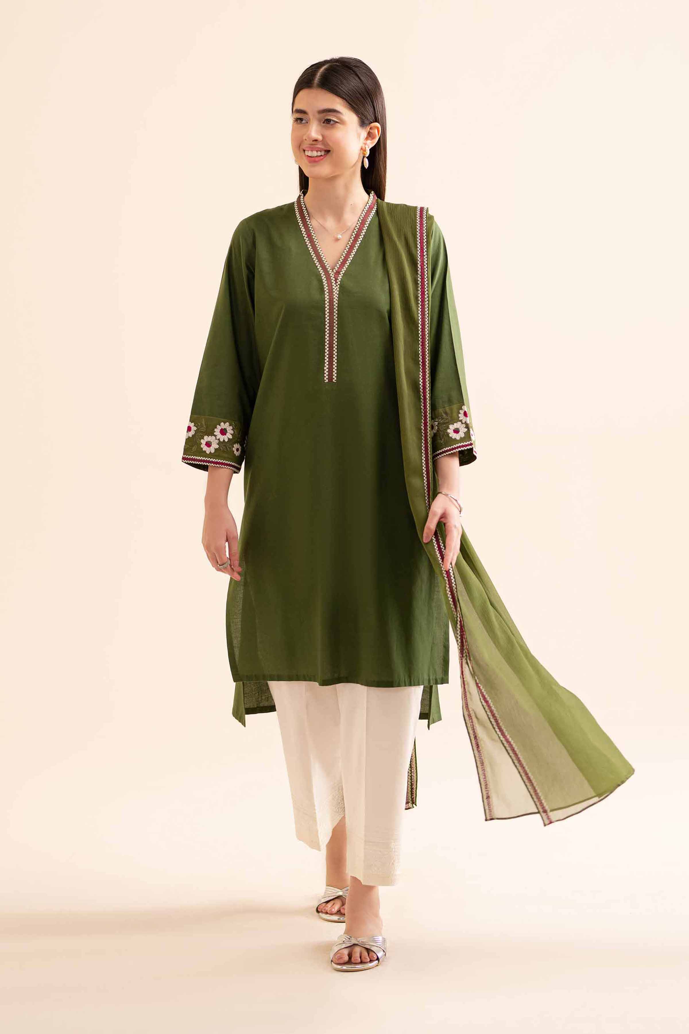 2-Piece - Embroidered Suit - PS24-129 - Image 2