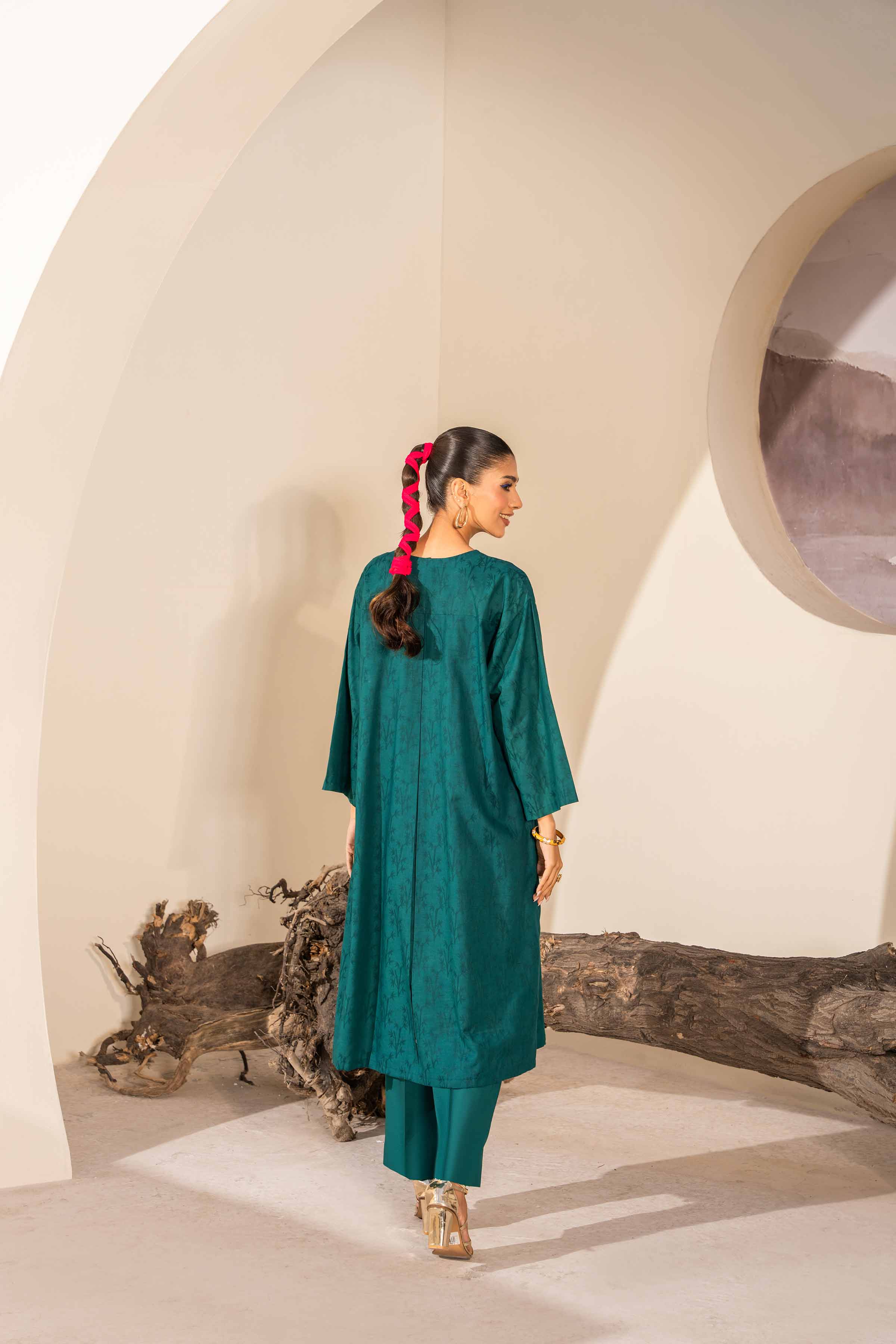 2 Piece - Embroidered Suit - PS24-13 - Image 3
