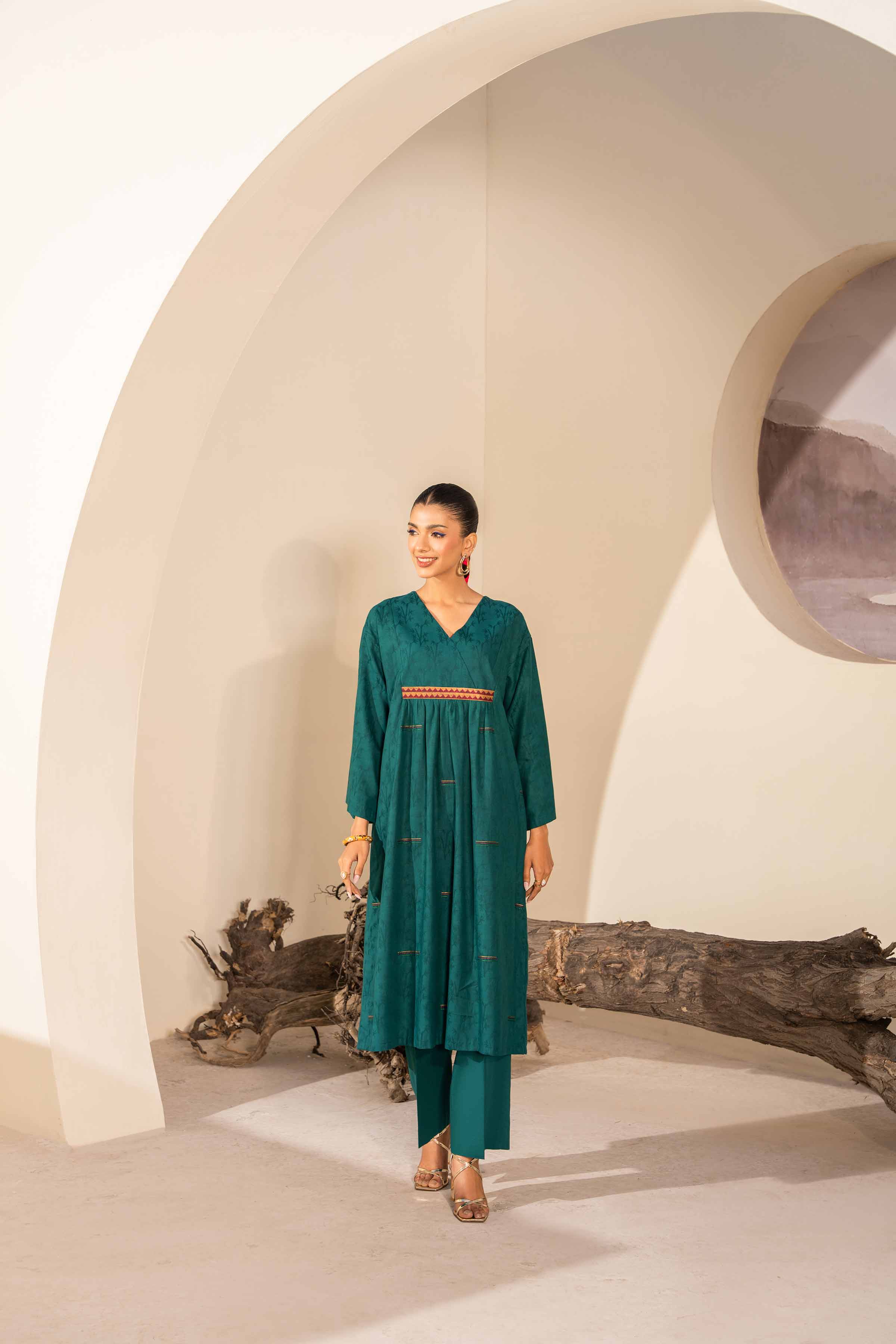 2 Piece - Embroidered Suit - PS24-13 - Image 5