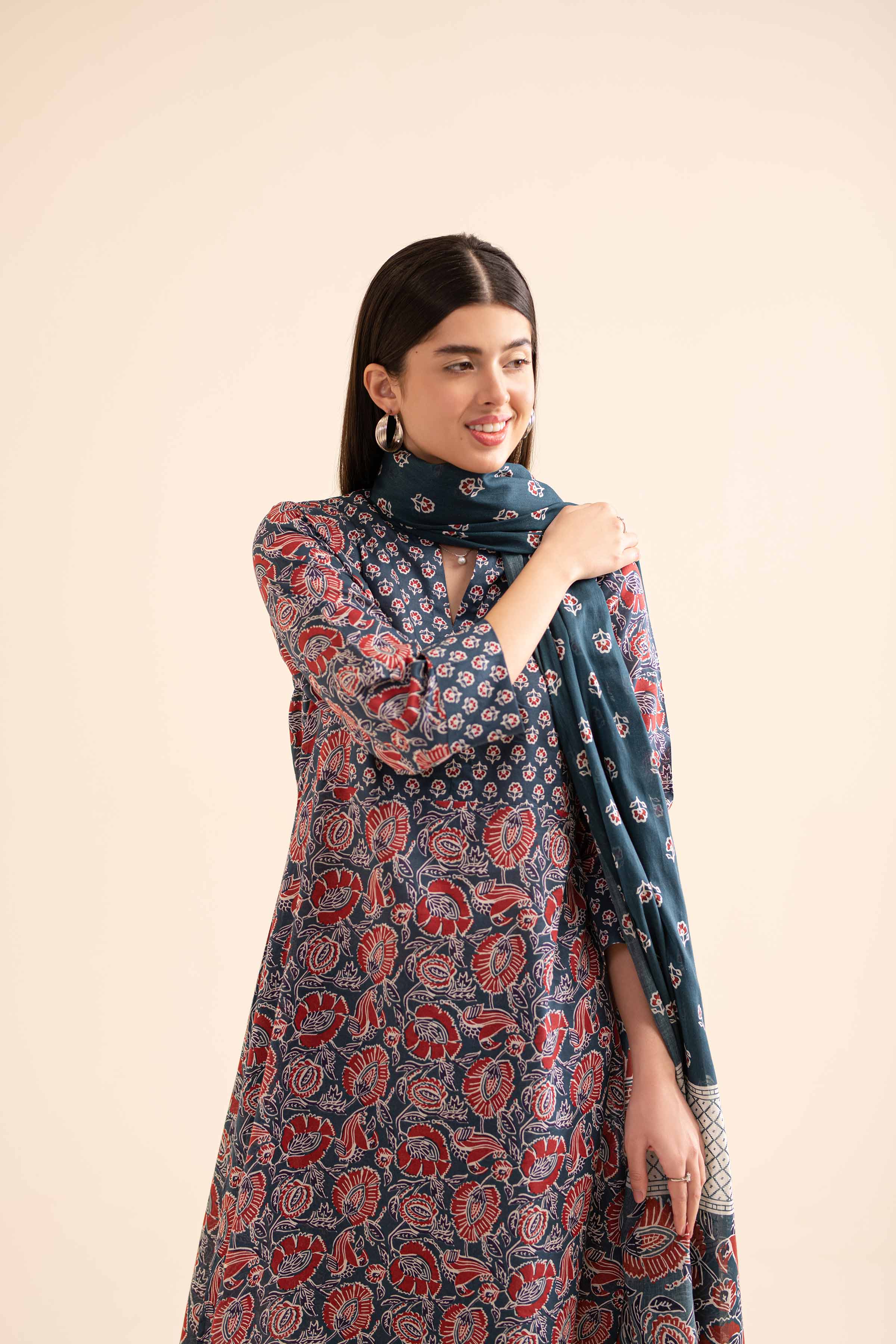 3 Piece - Printed Suit - PS24-256 - Image 3