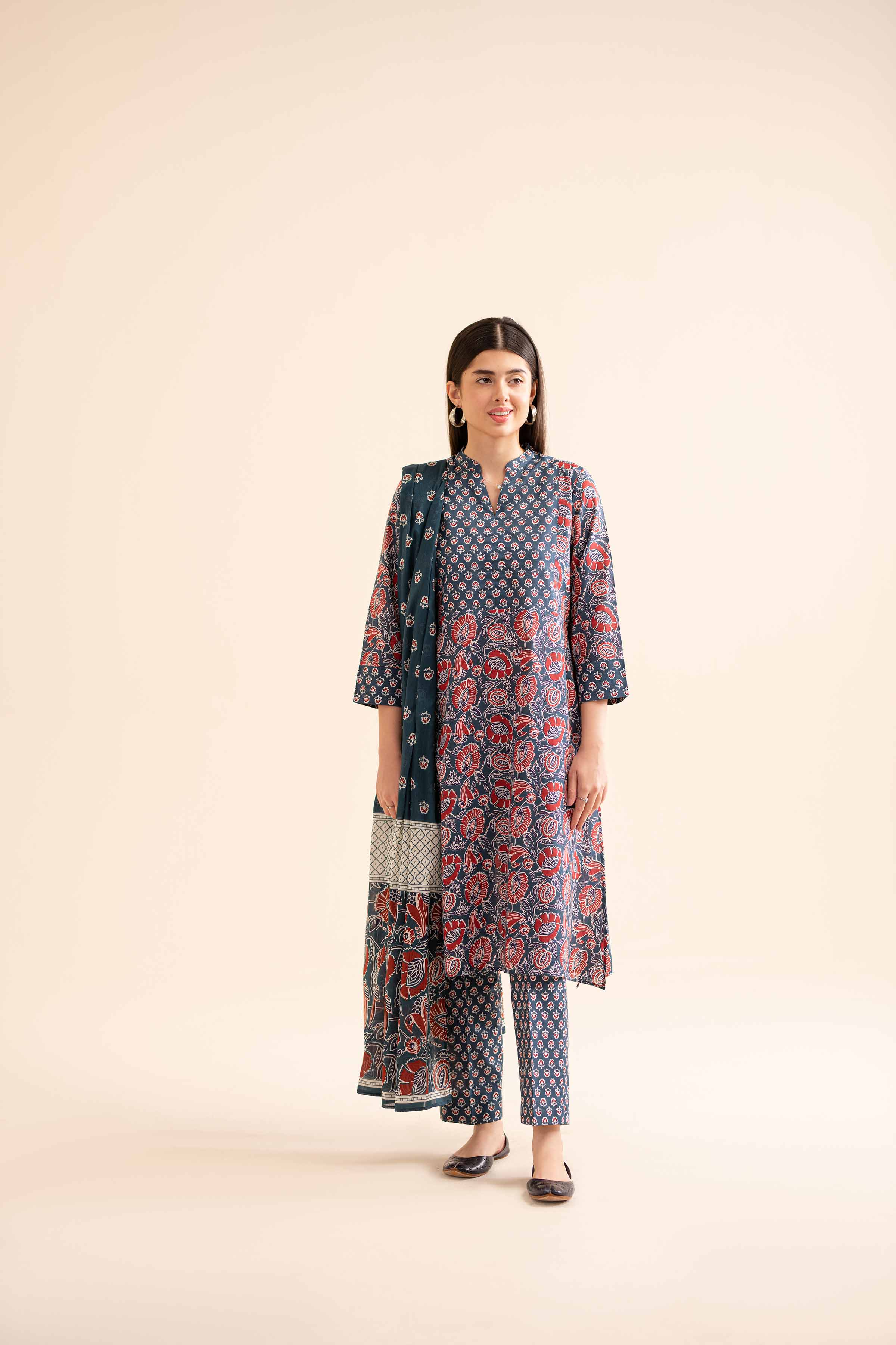 3 Piece - Printed Suit - PS24-256 - Image 5