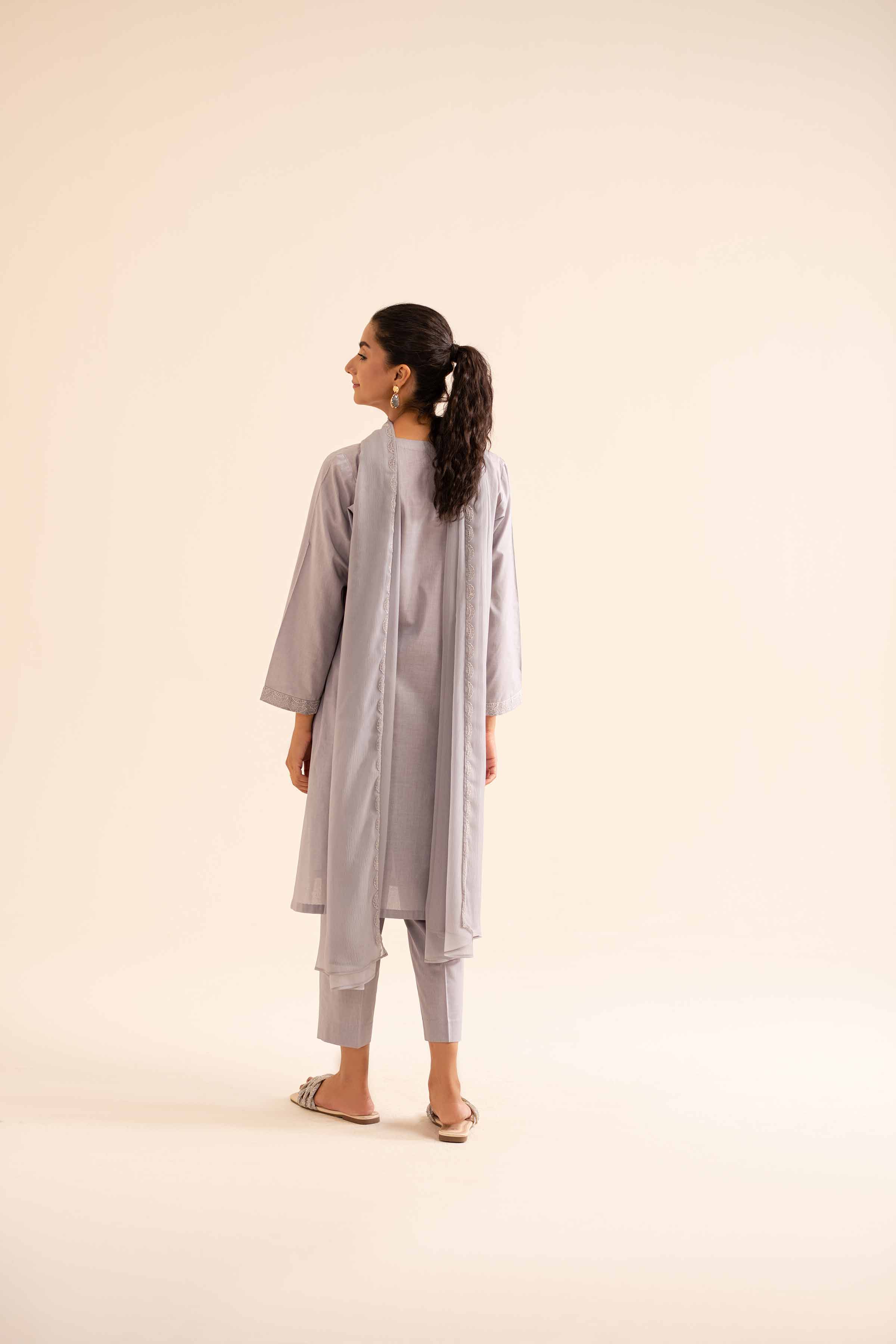 3 Piece - Embroidered Suit - PS24-322 - Image 3