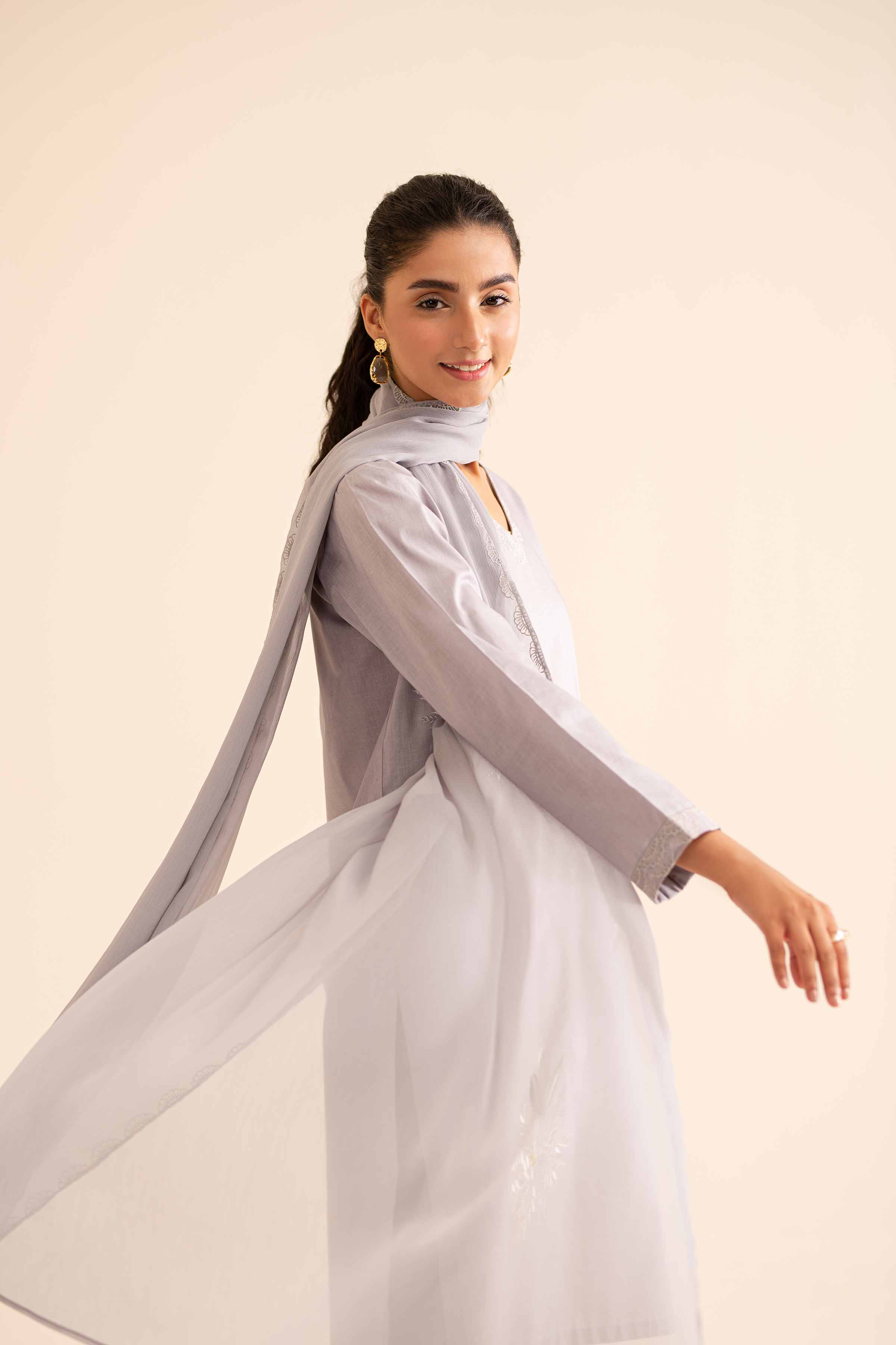 3 Piece - Embroidered Suit - PS24-322 - Image 5