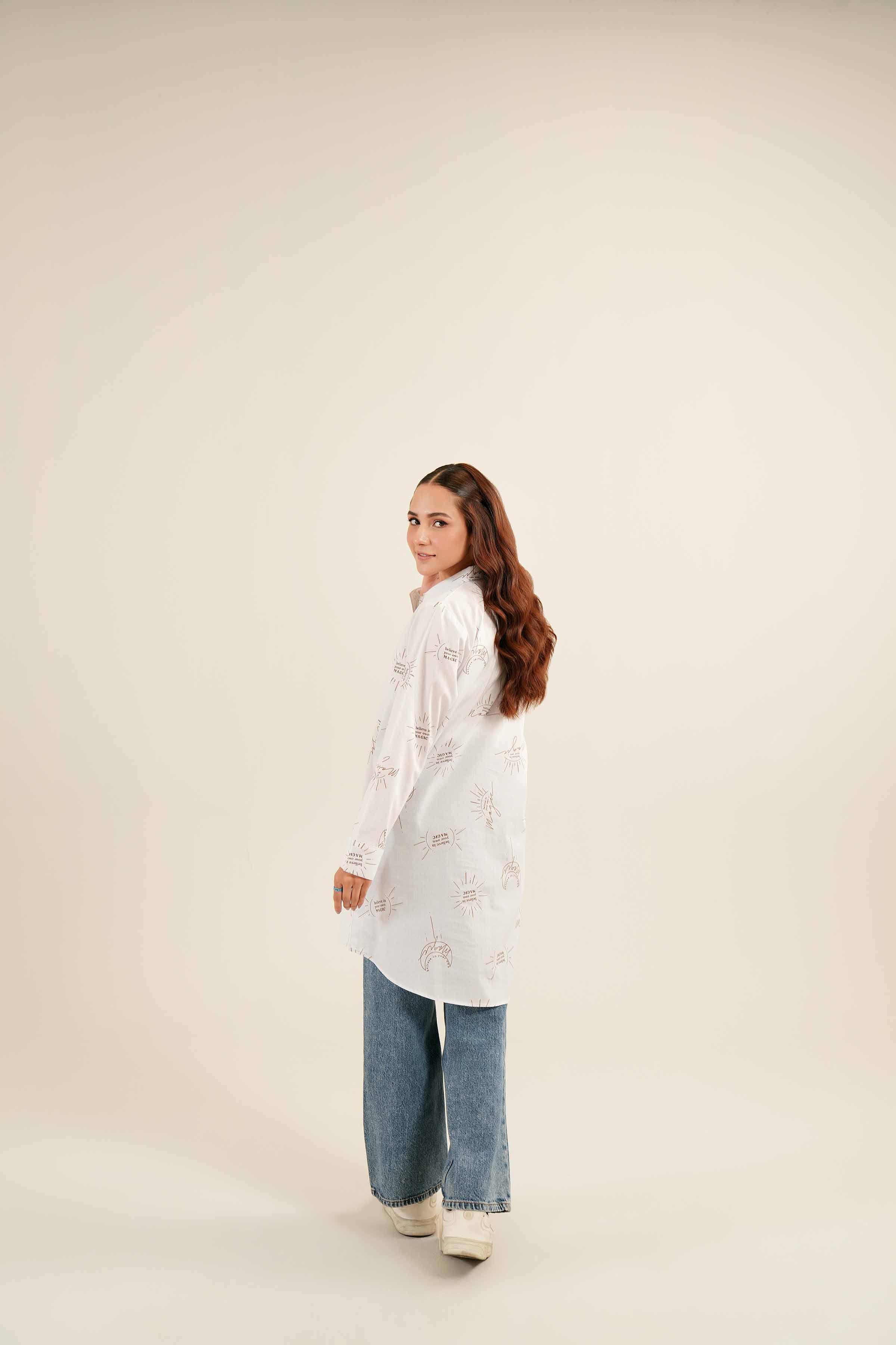 Printed Embroidered Tunic - PS24-334 - Image 3